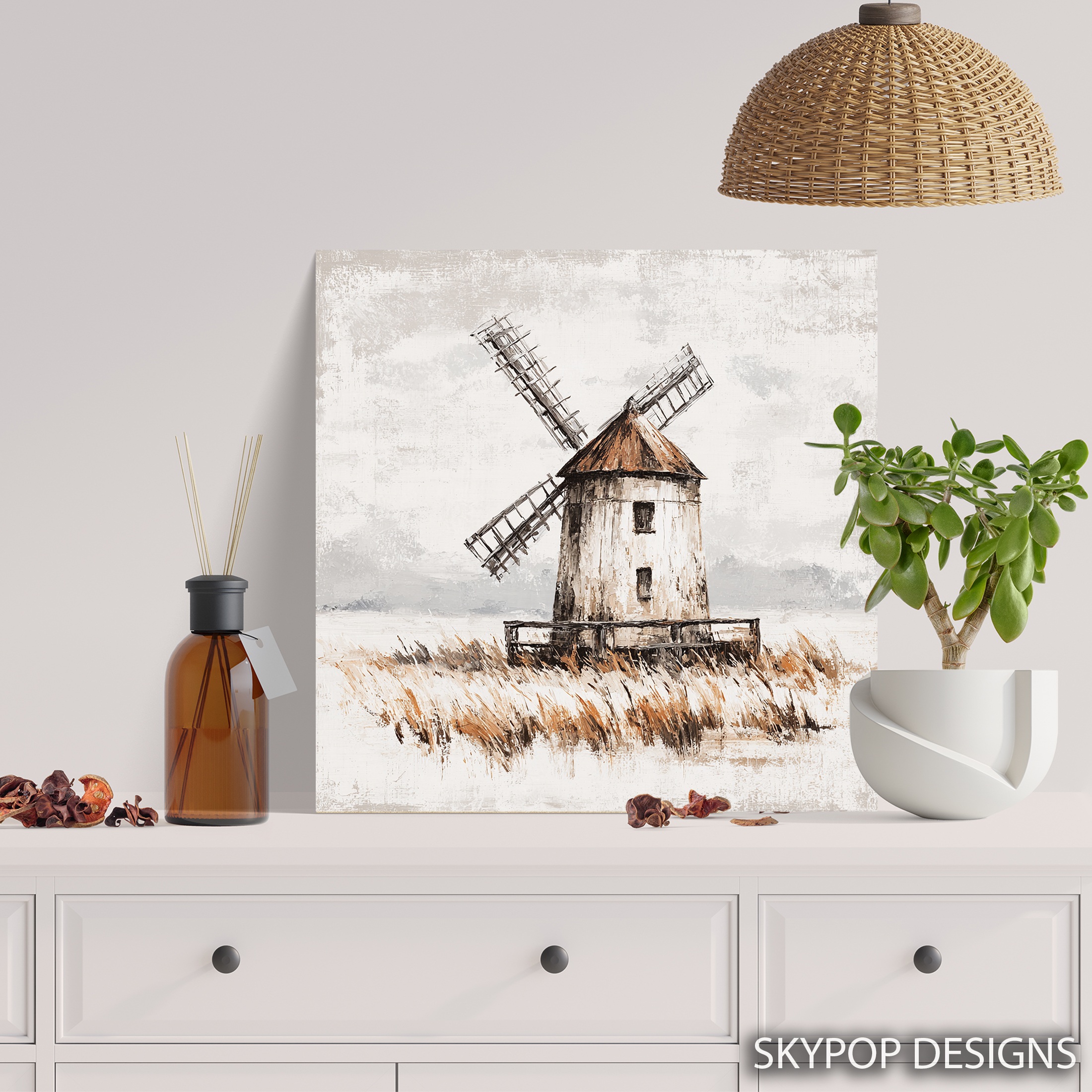 5.jpg Rustic Windmill Art