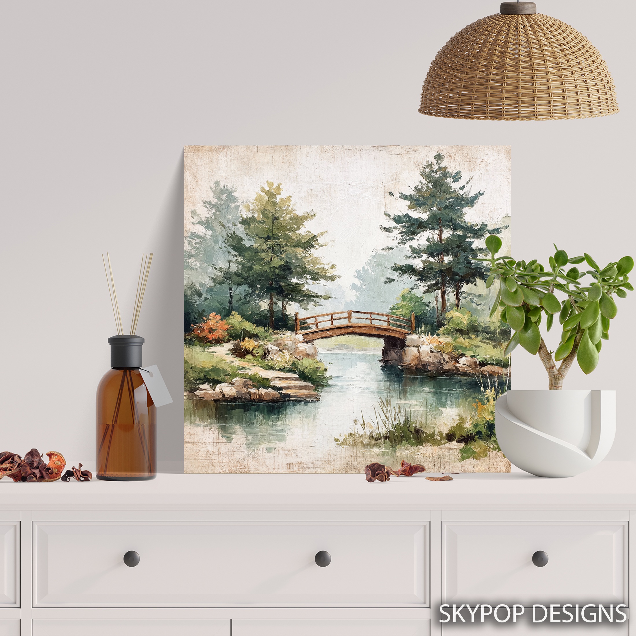 5.jpg Tranquil Bridge Landscape Art