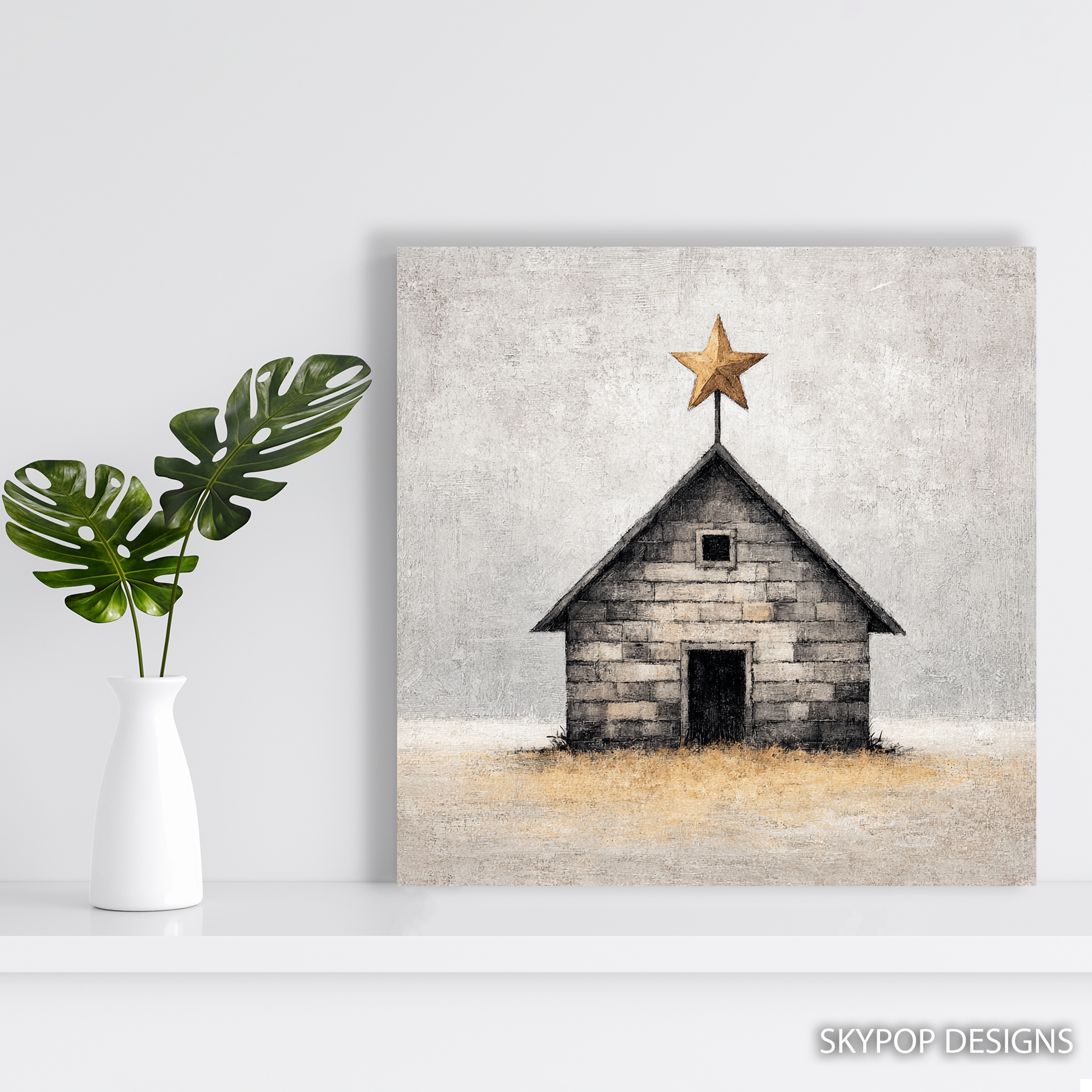 5.jpg Rustic Star Barn Art