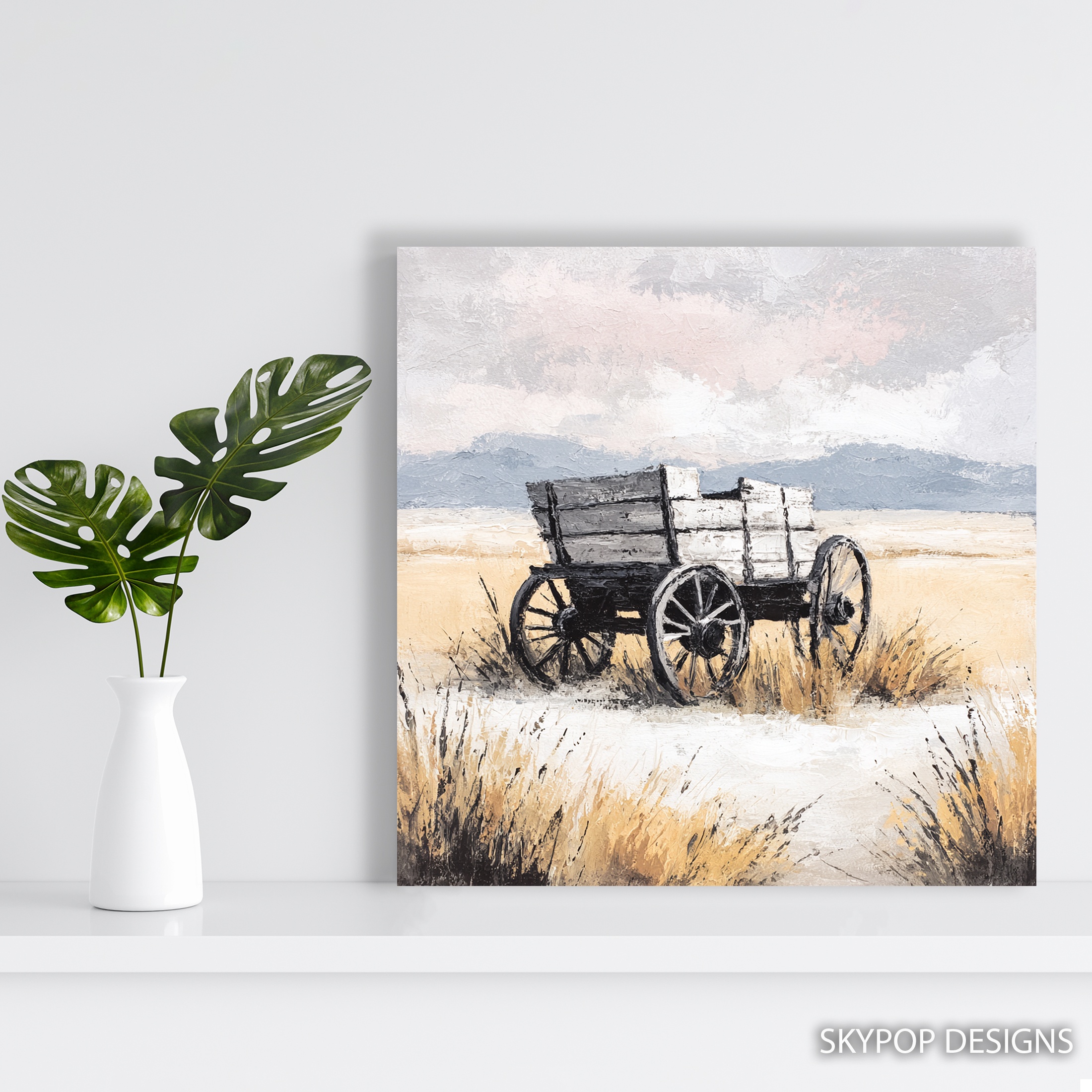 5.jpg Rustic Farm Wagon Art