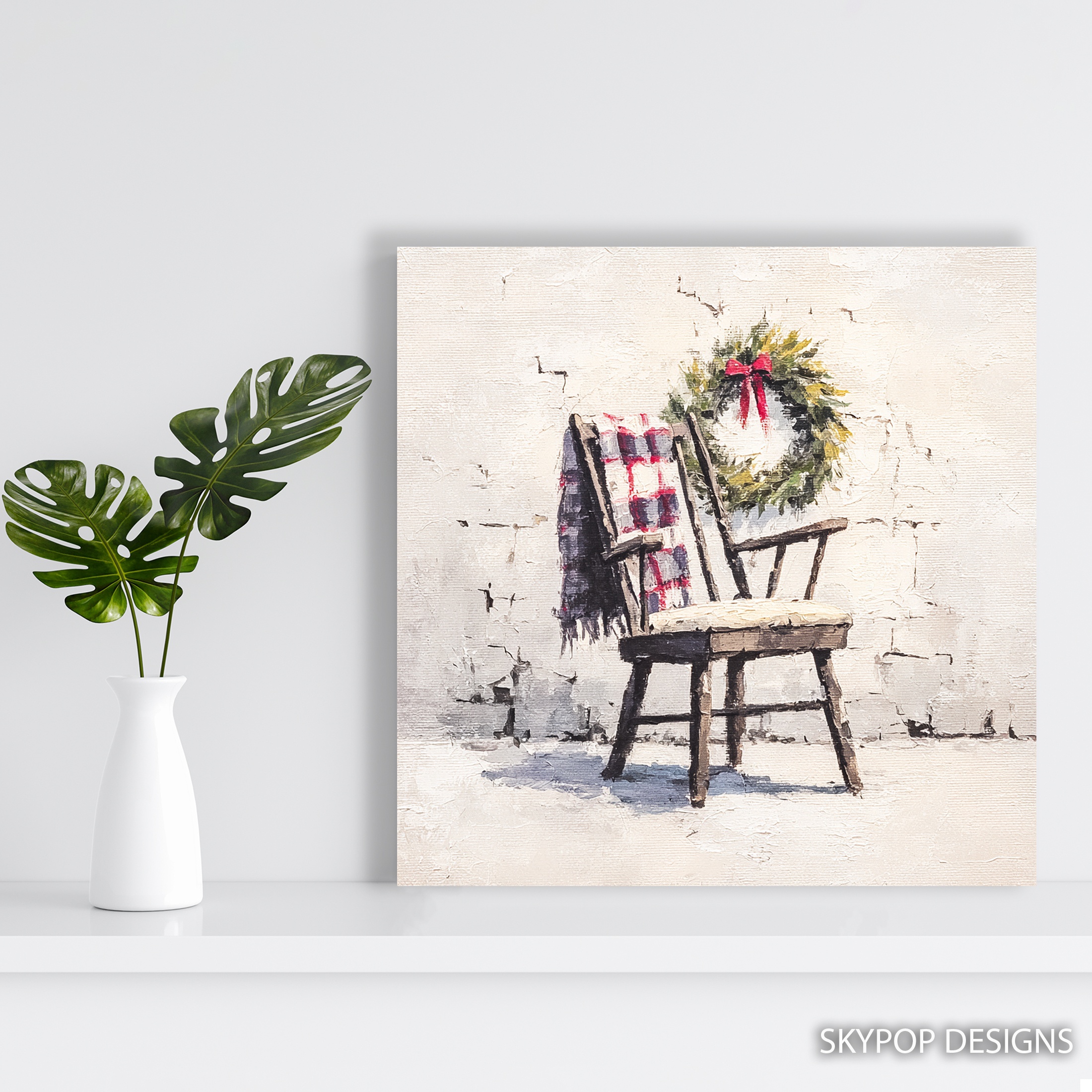 5.jpg Christmas Wreath Chair Art