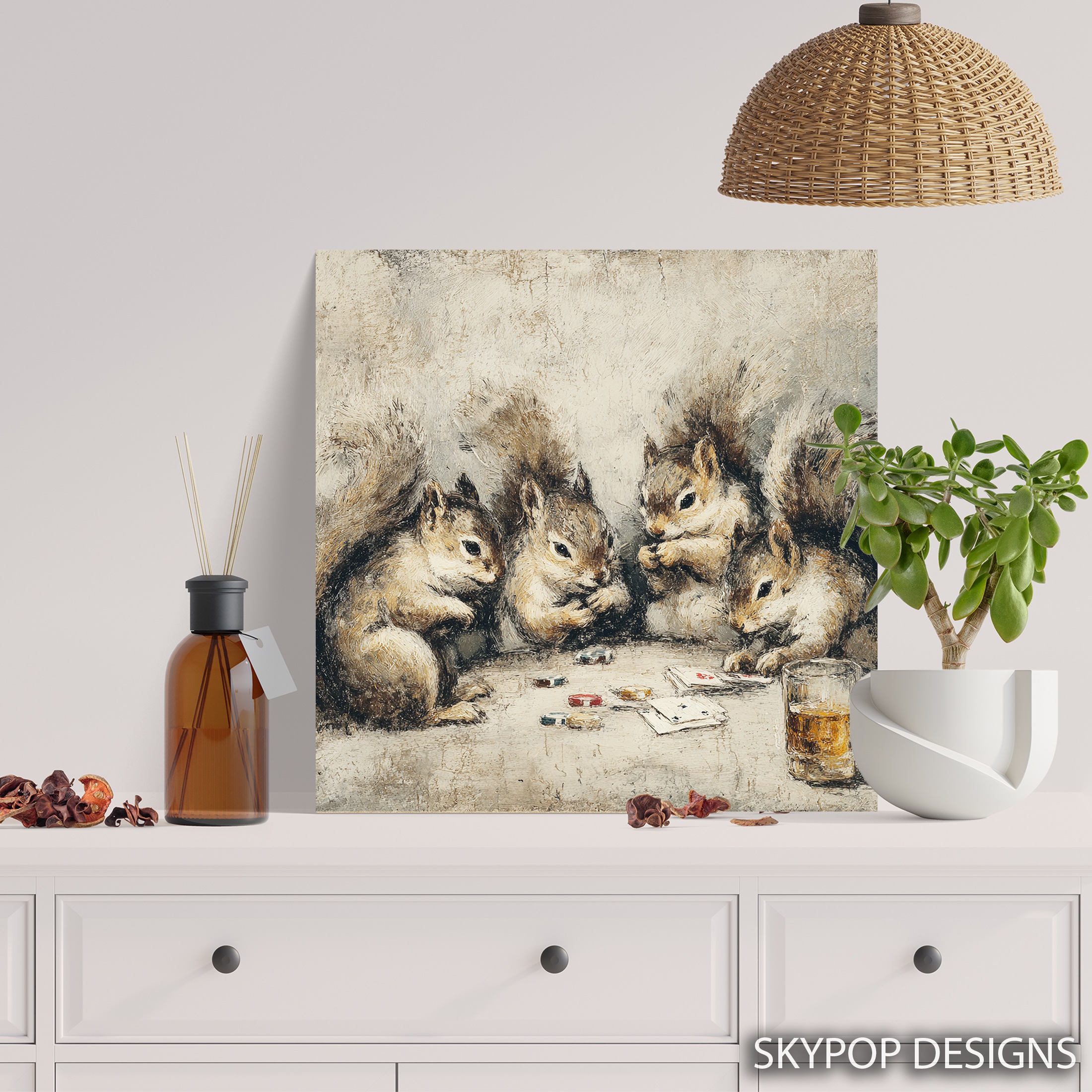 5.jpg Squirrel Poker Night Art