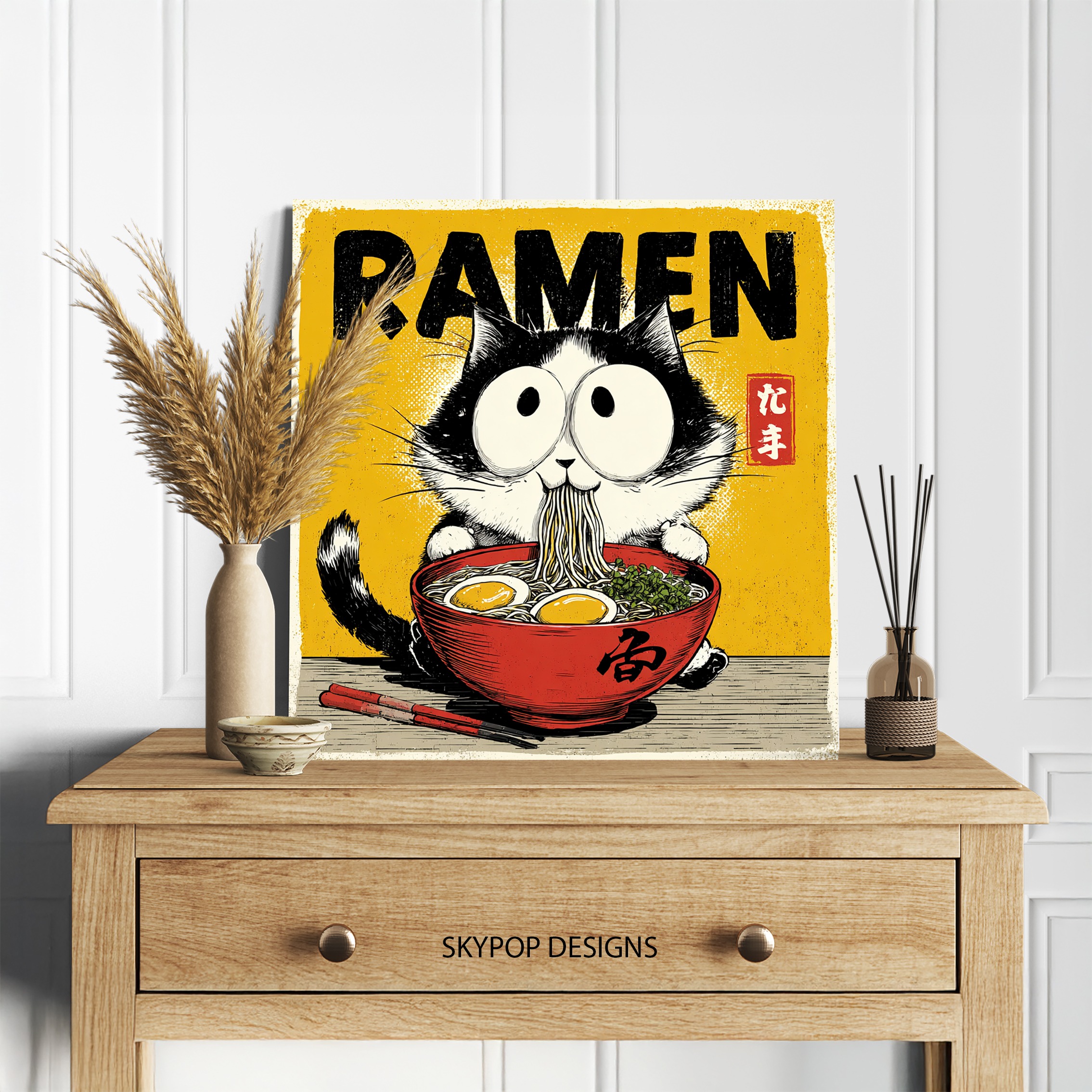 5.jpg Ramen Cat Art