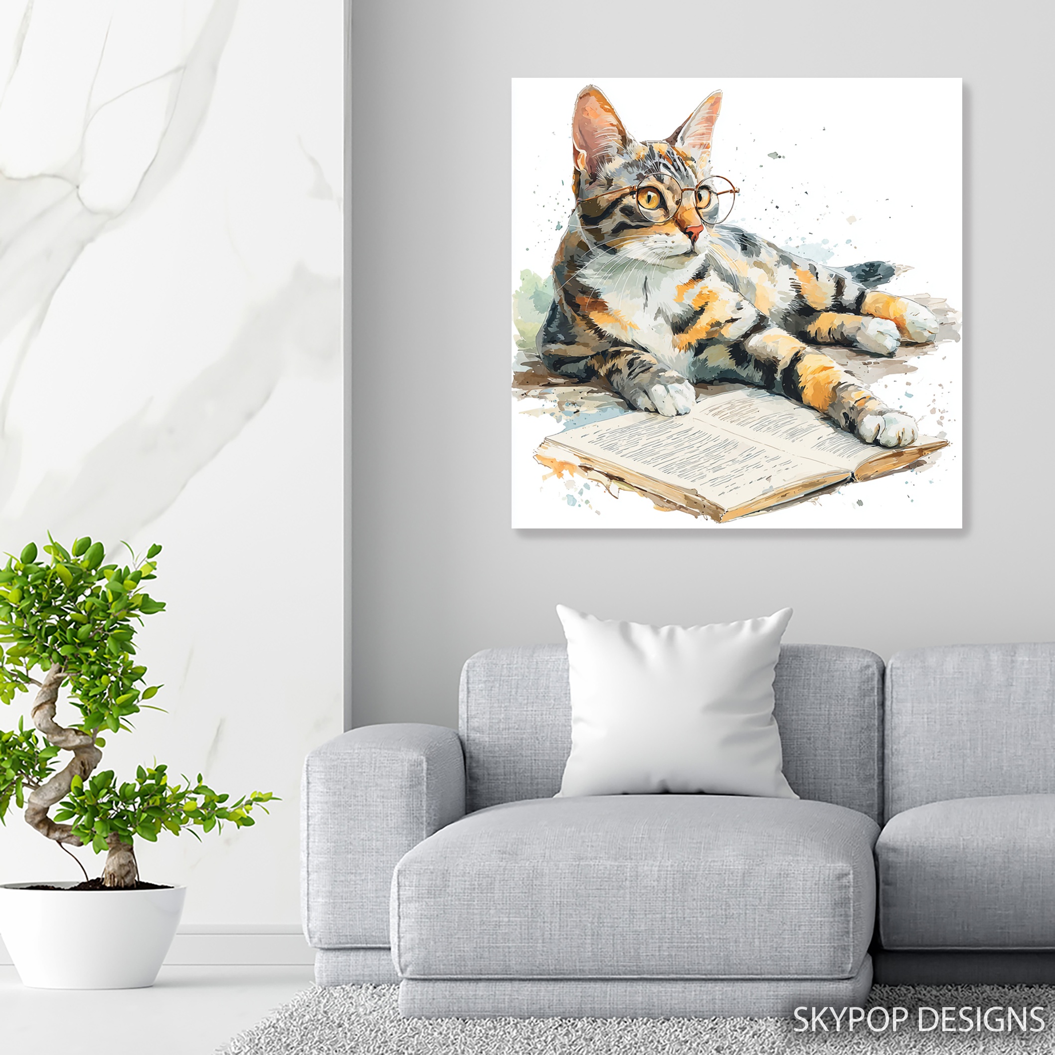 5.jpg Cat Glasses Book Art