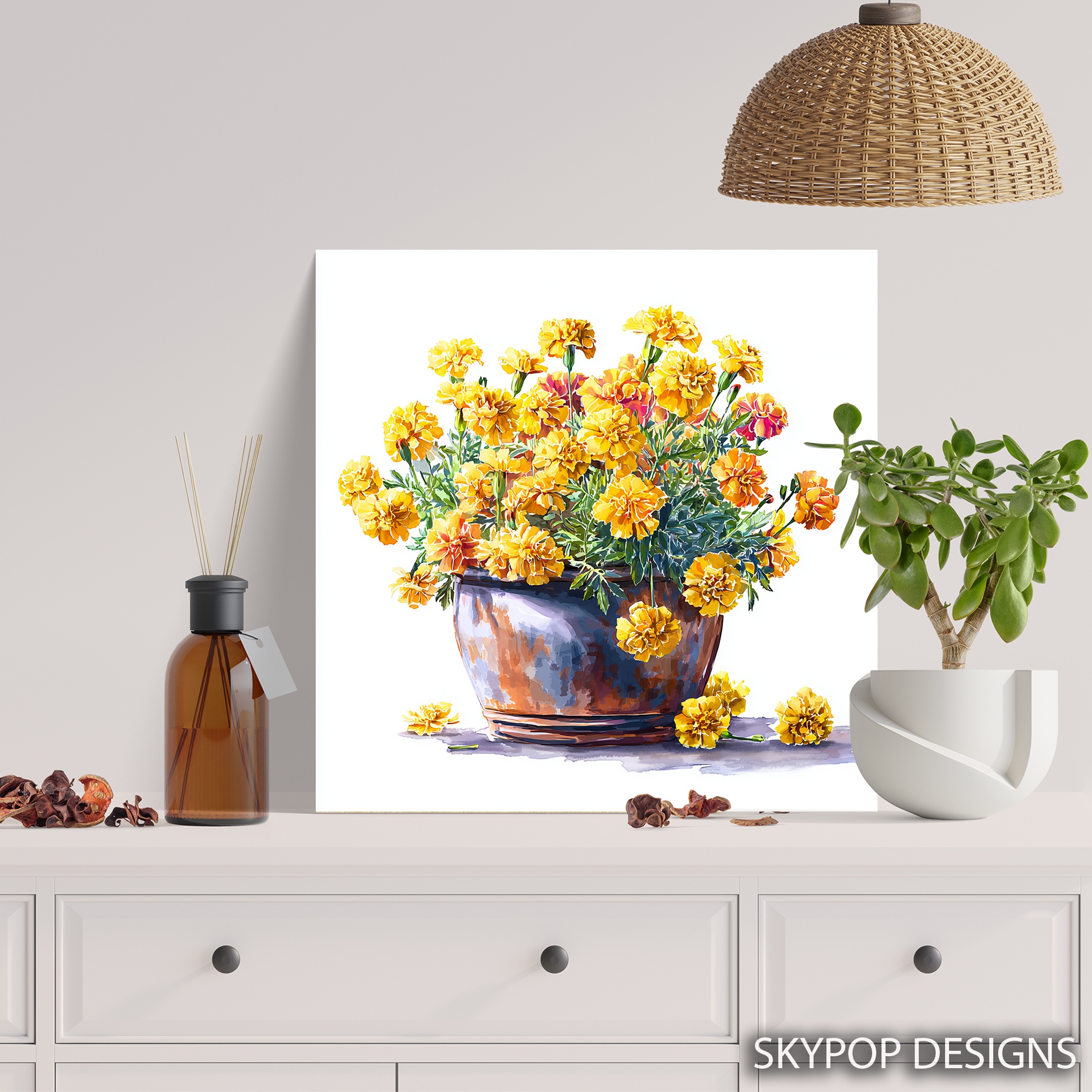 5.jpg Marigold Bouquet Art