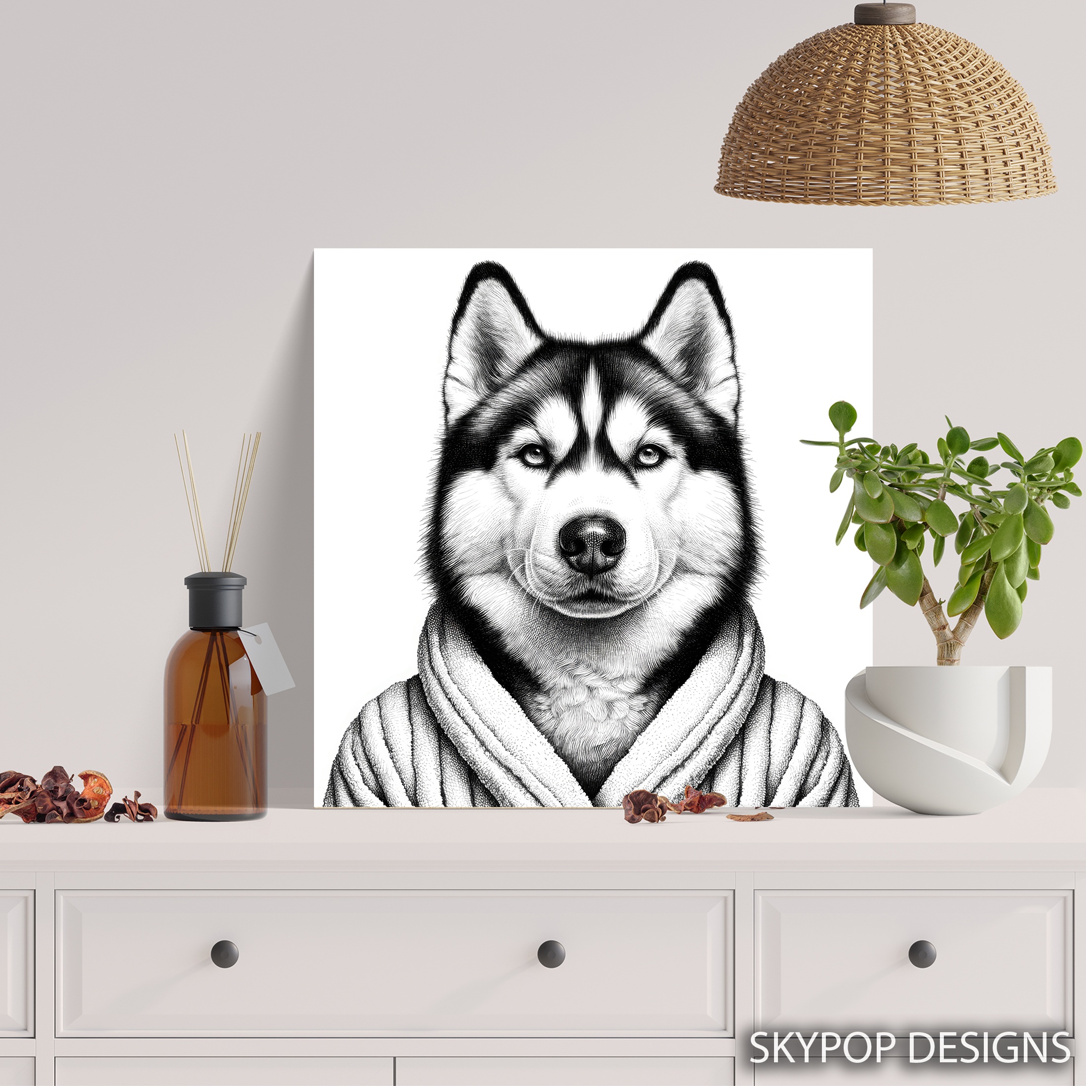5.jpg Siberian Husky Art