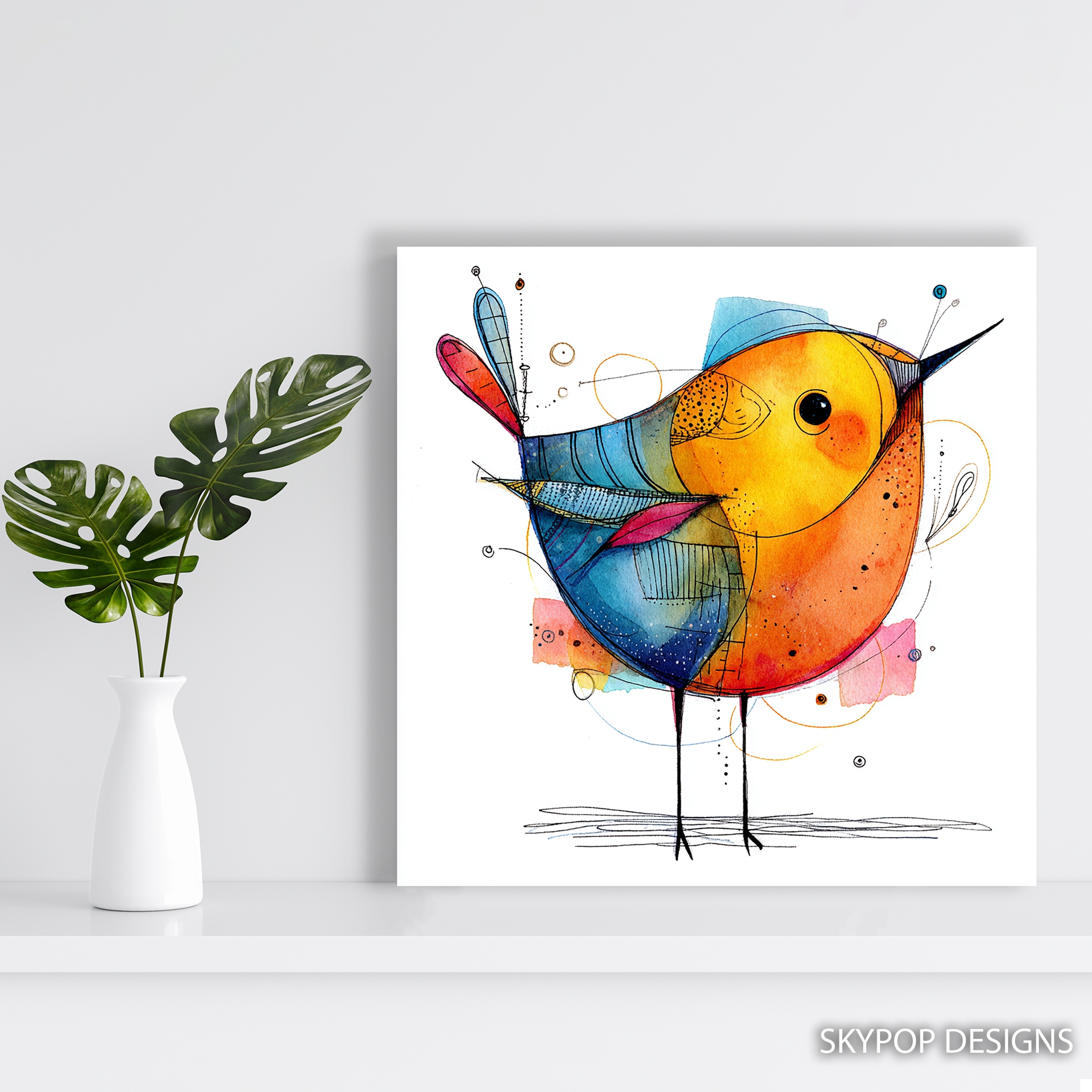 5.jpg Colorful Bird Art