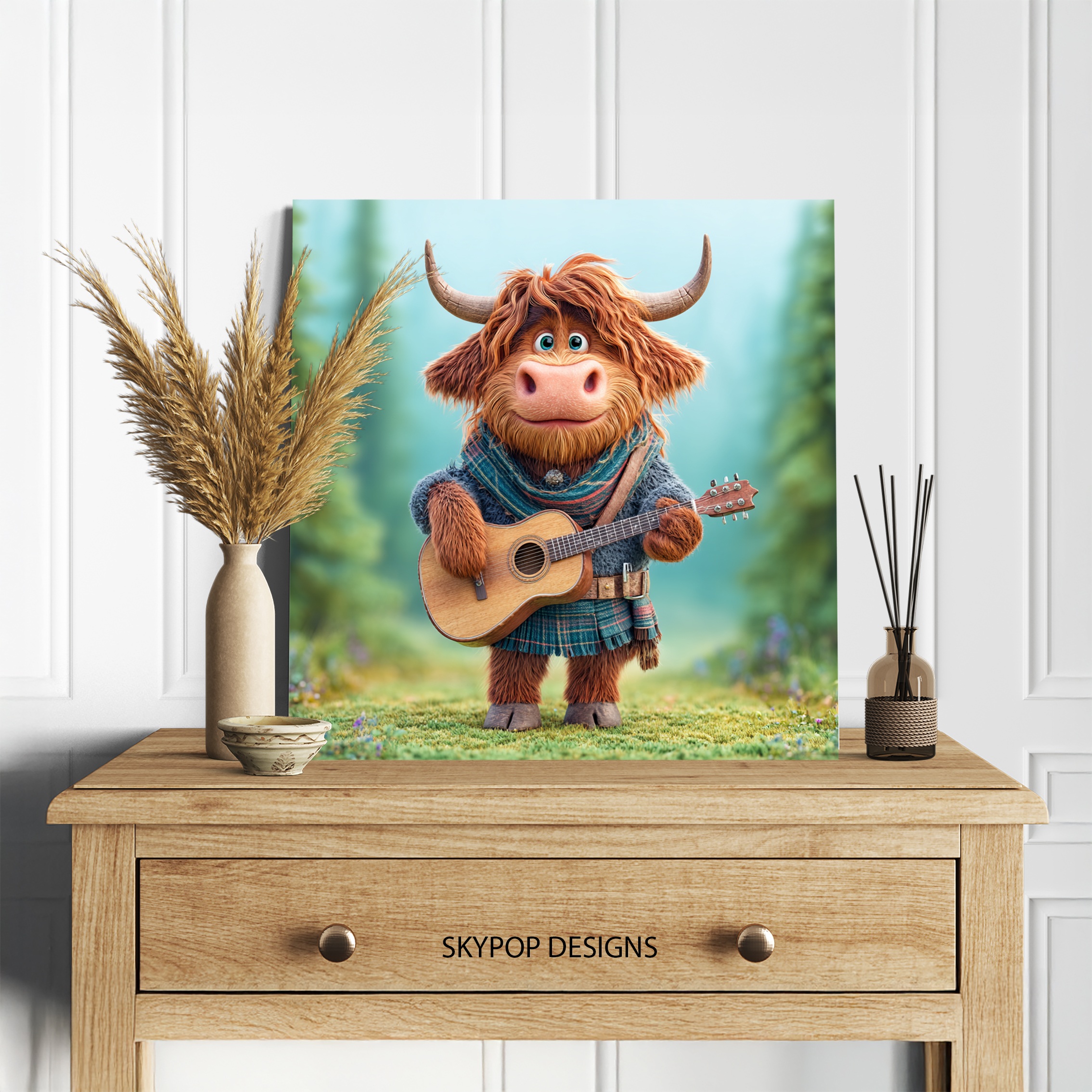 5.jpg Highland Cow Art