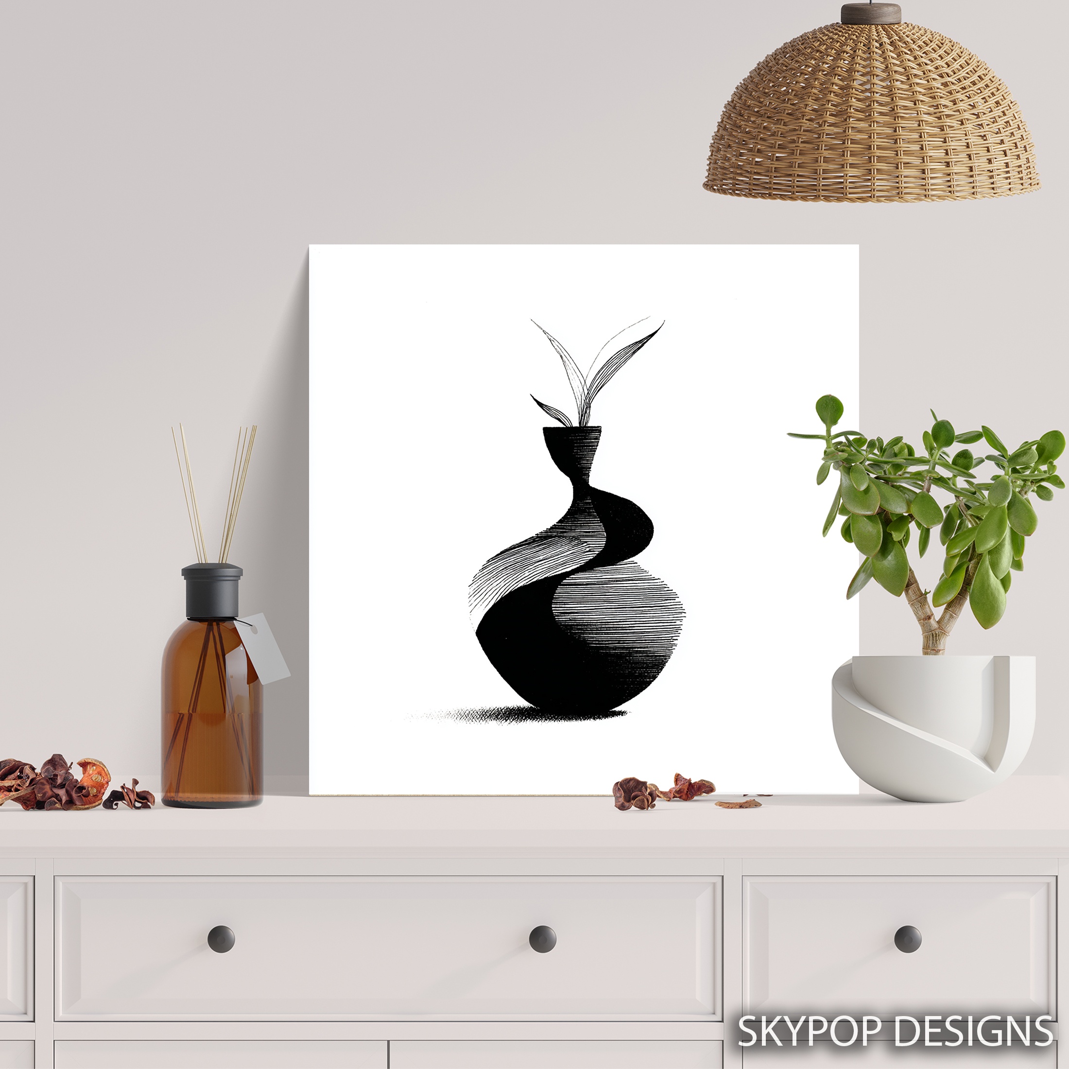 5.jpg Elegant Vase Plant Art