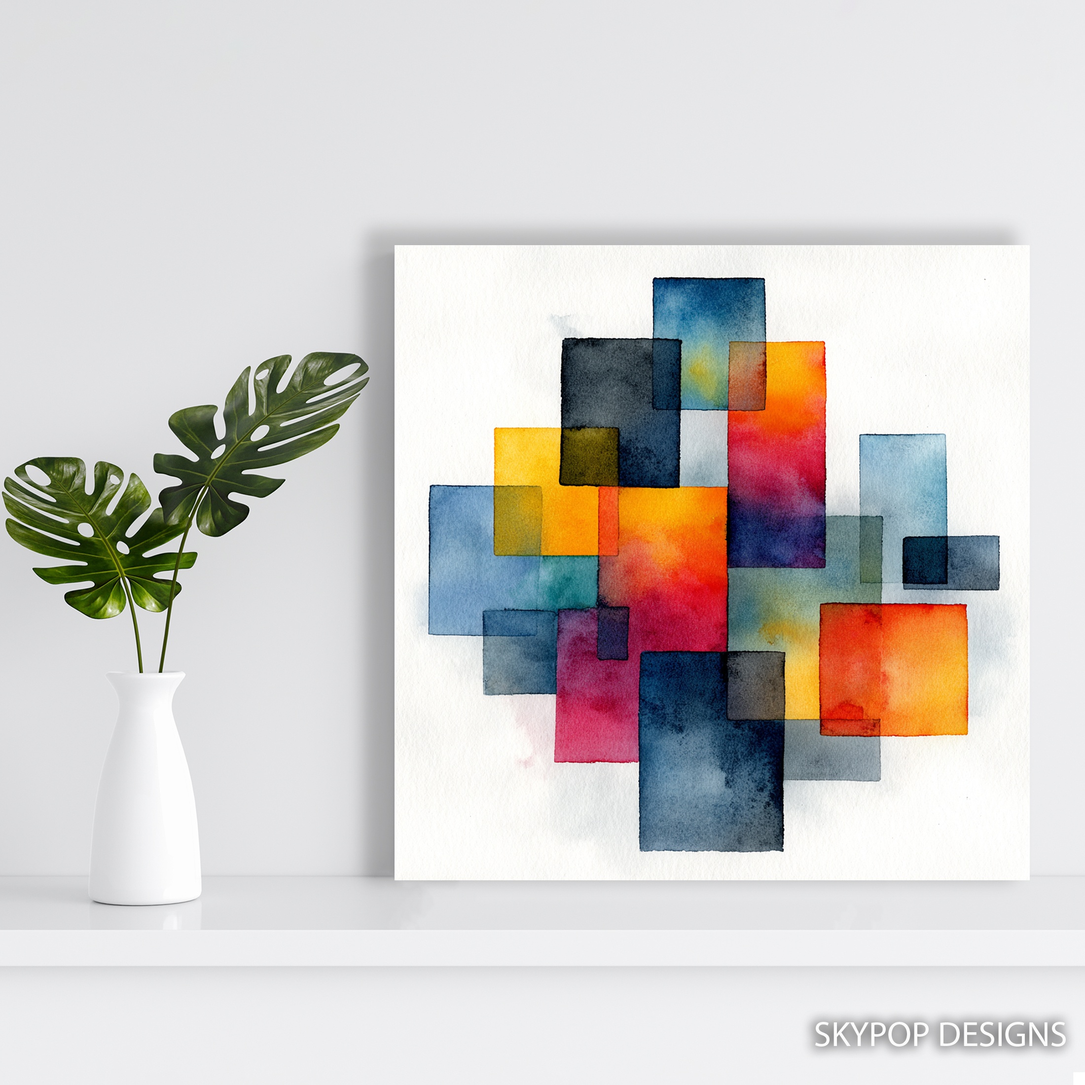 5.jpg Colorful Geometric Squares Art