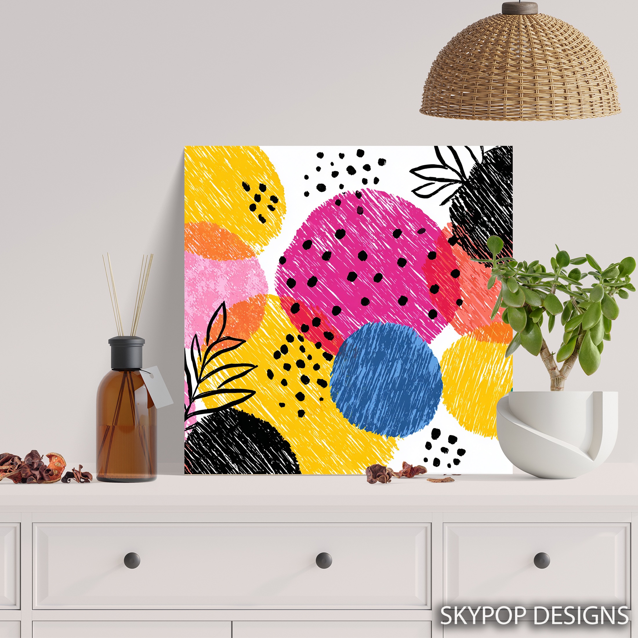 5.jpg Vibrant Circles Abstract Art