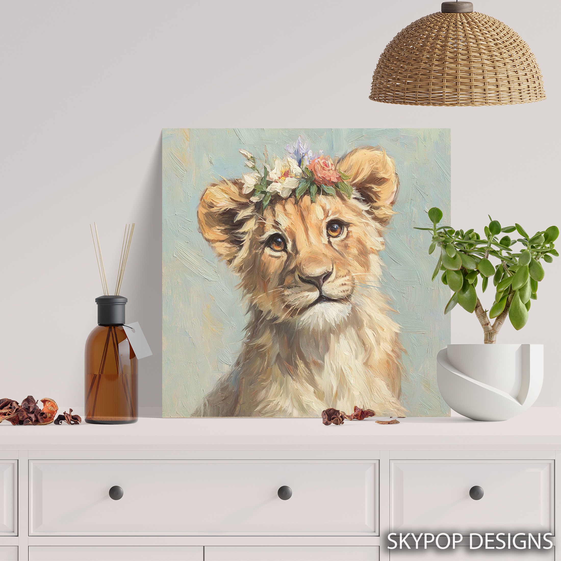 5.jpg Lion Flower Crown Art