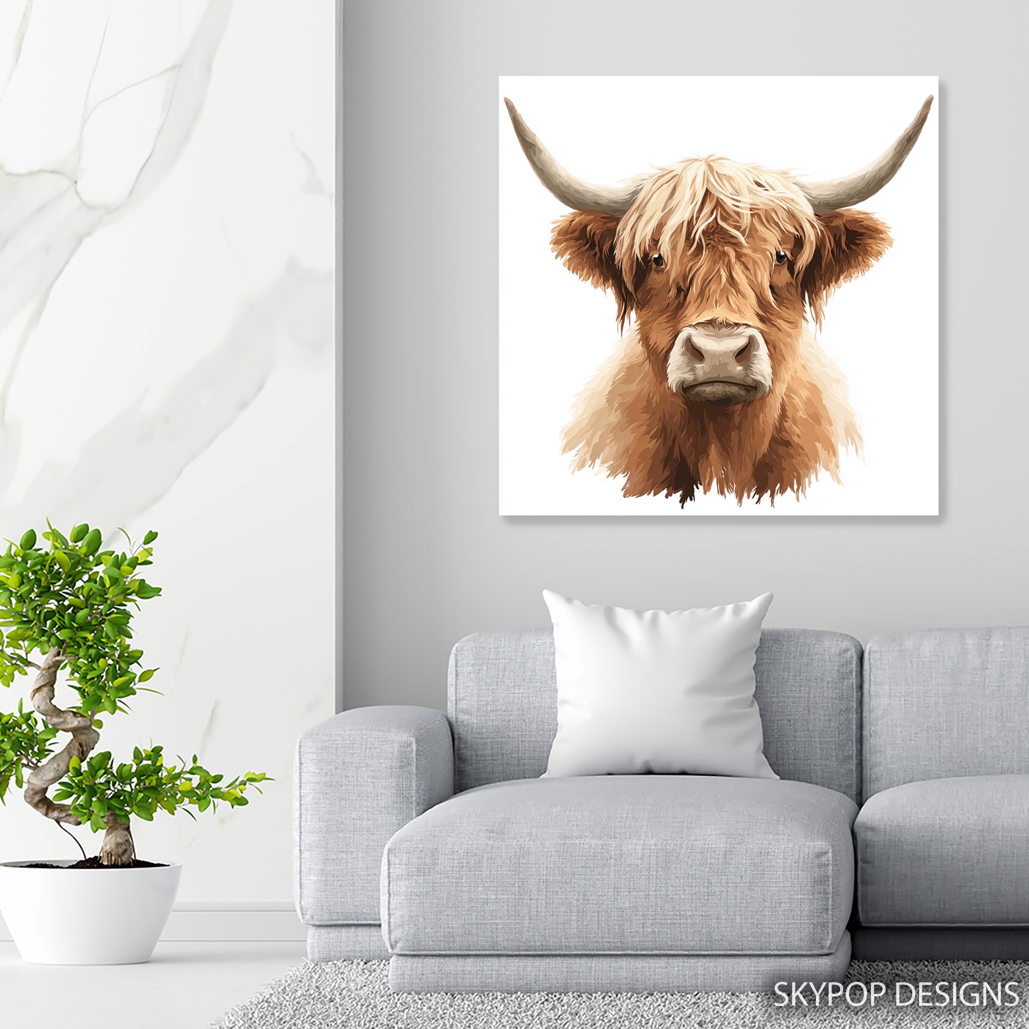 5.jpg Highland Cow Art