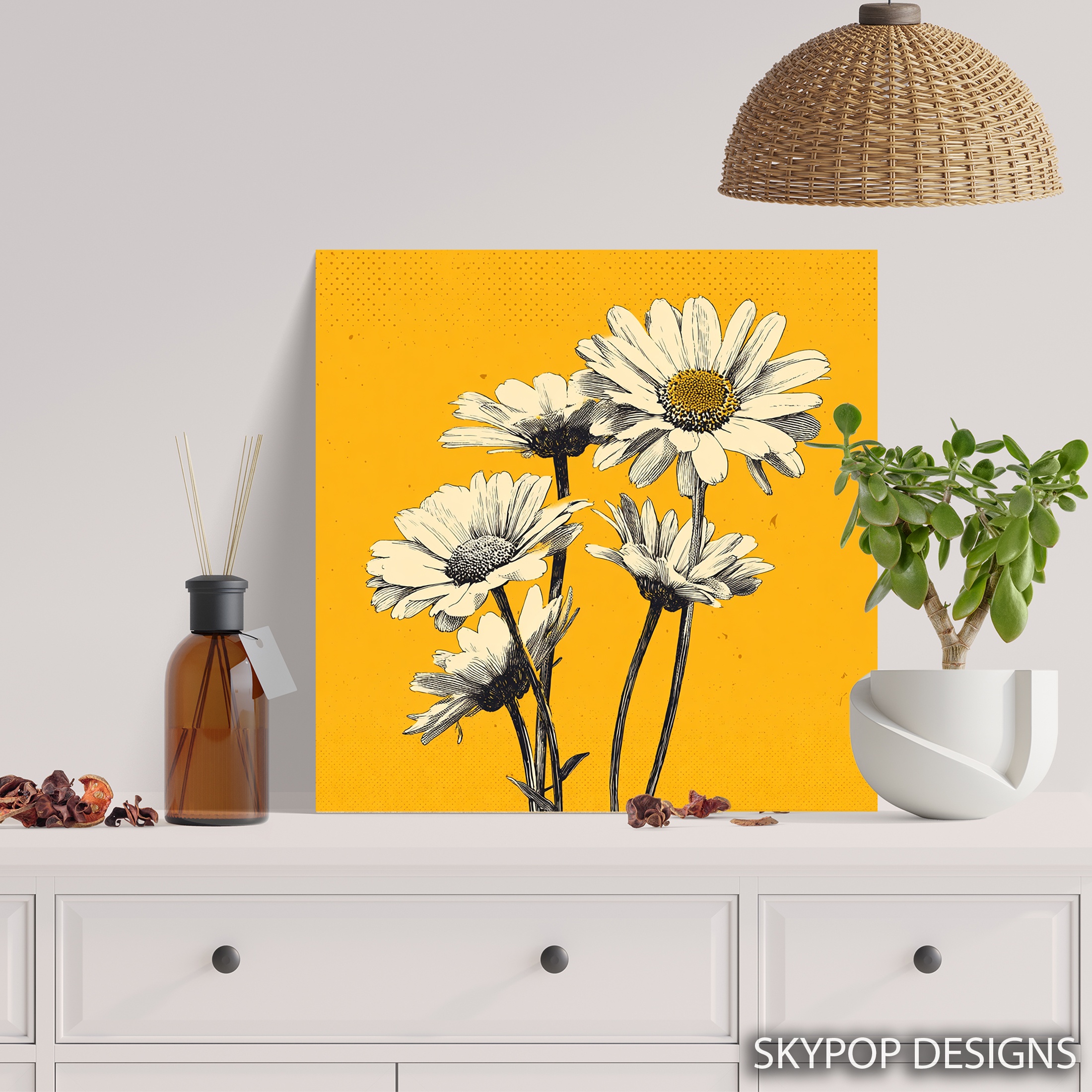 5.jpg Daisy Flower Art