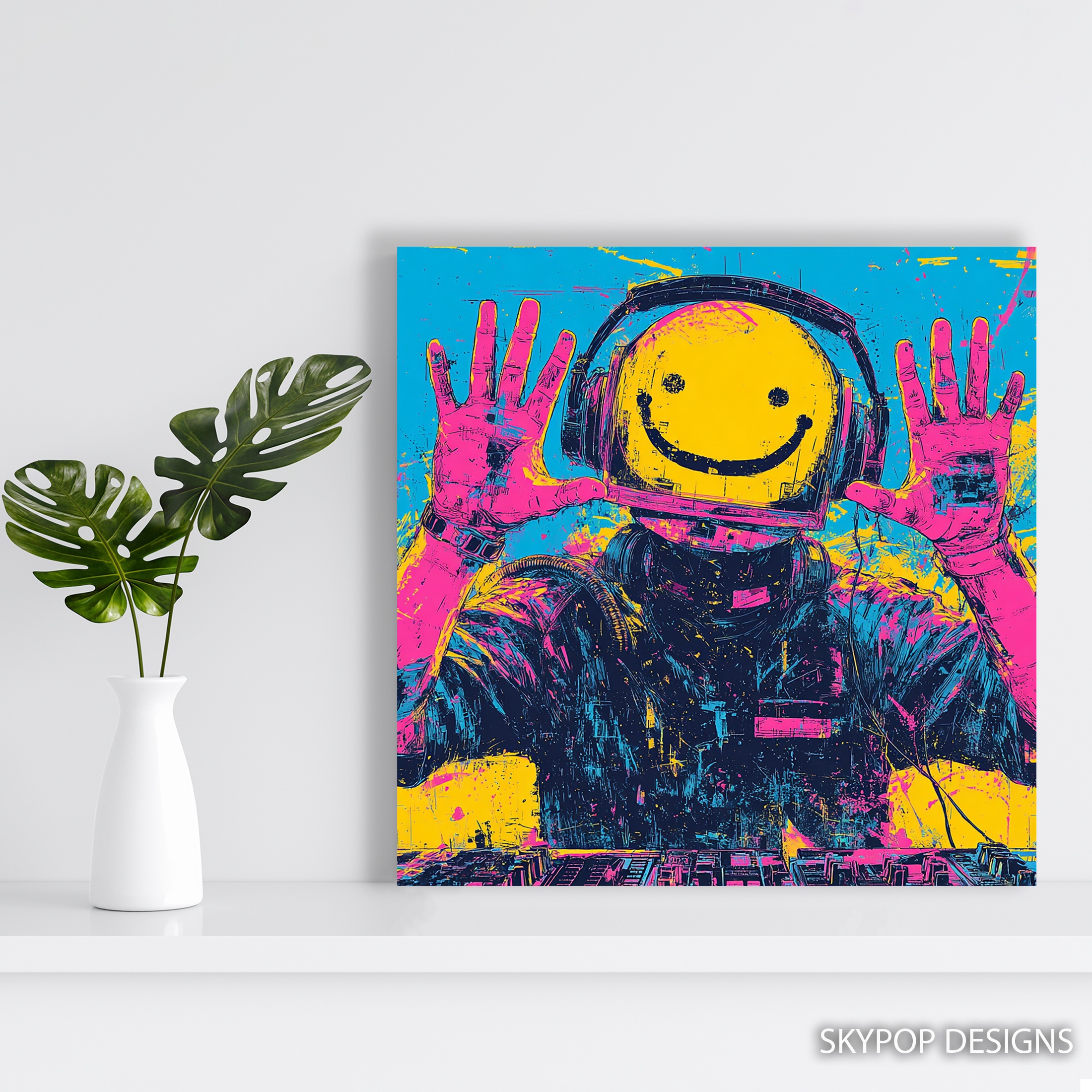 5.jpg Happy Astronaut DJ Art