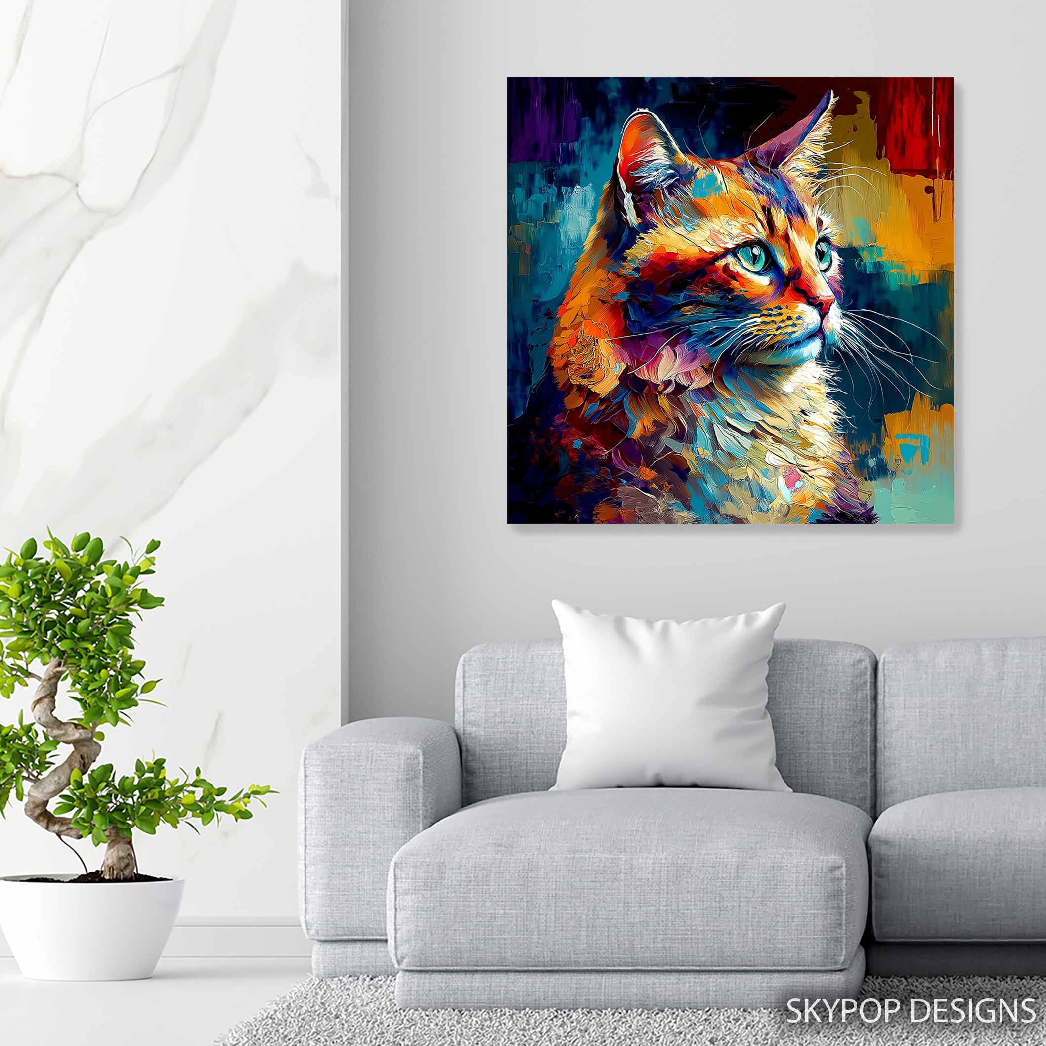 5.jpg Vibrant Cat Art