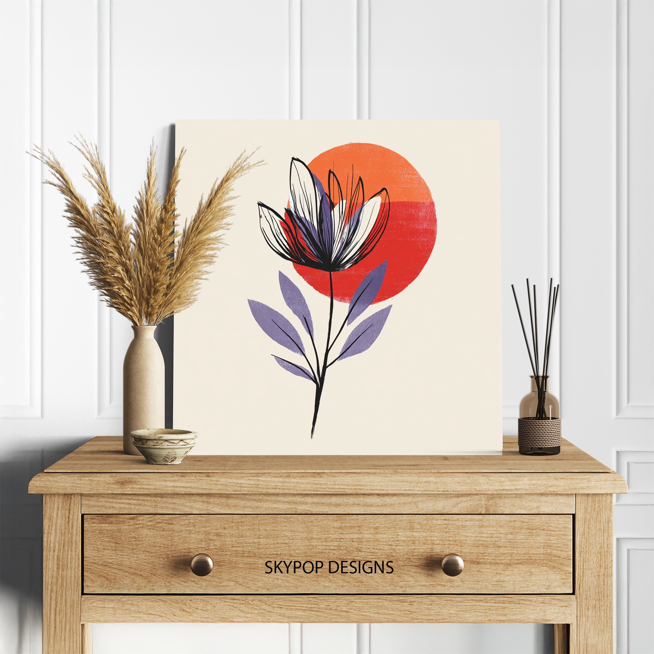 5.jpg Minimalist Flower Bloom Art