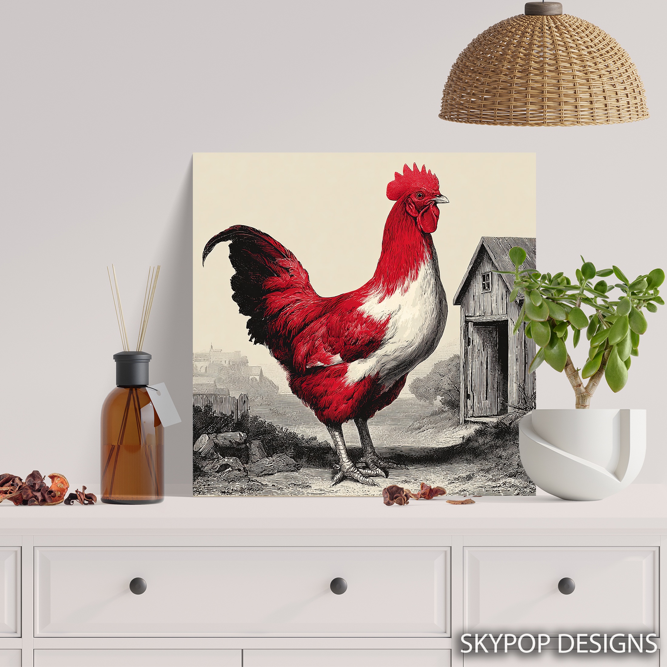 5.jpg Red Rooster Art