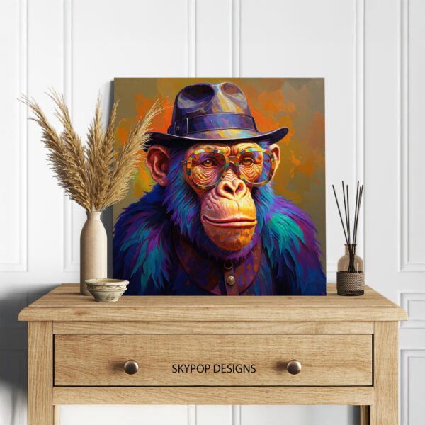 Chimpanzee Portrait Art