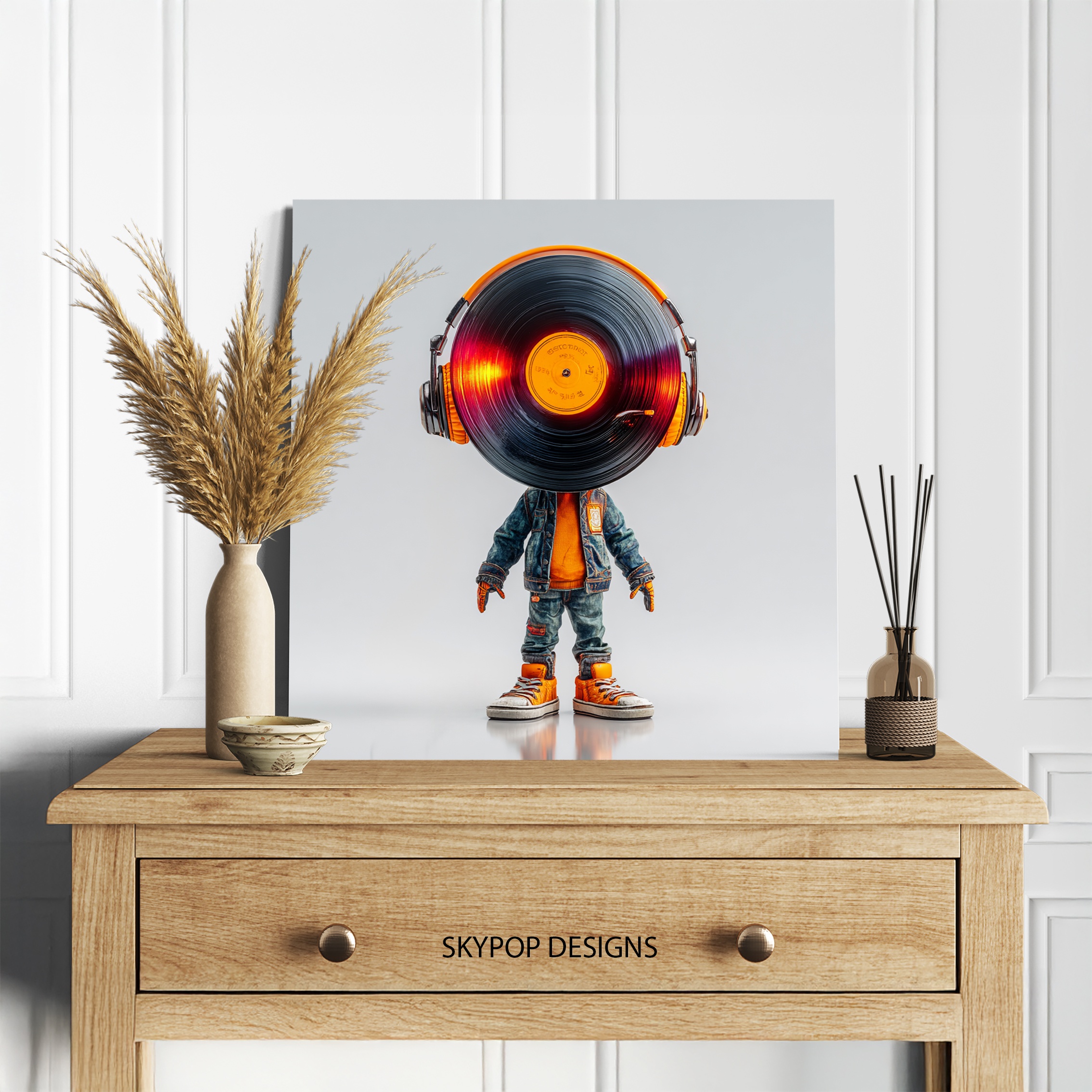 5.jpg Vinyl Record Head Art