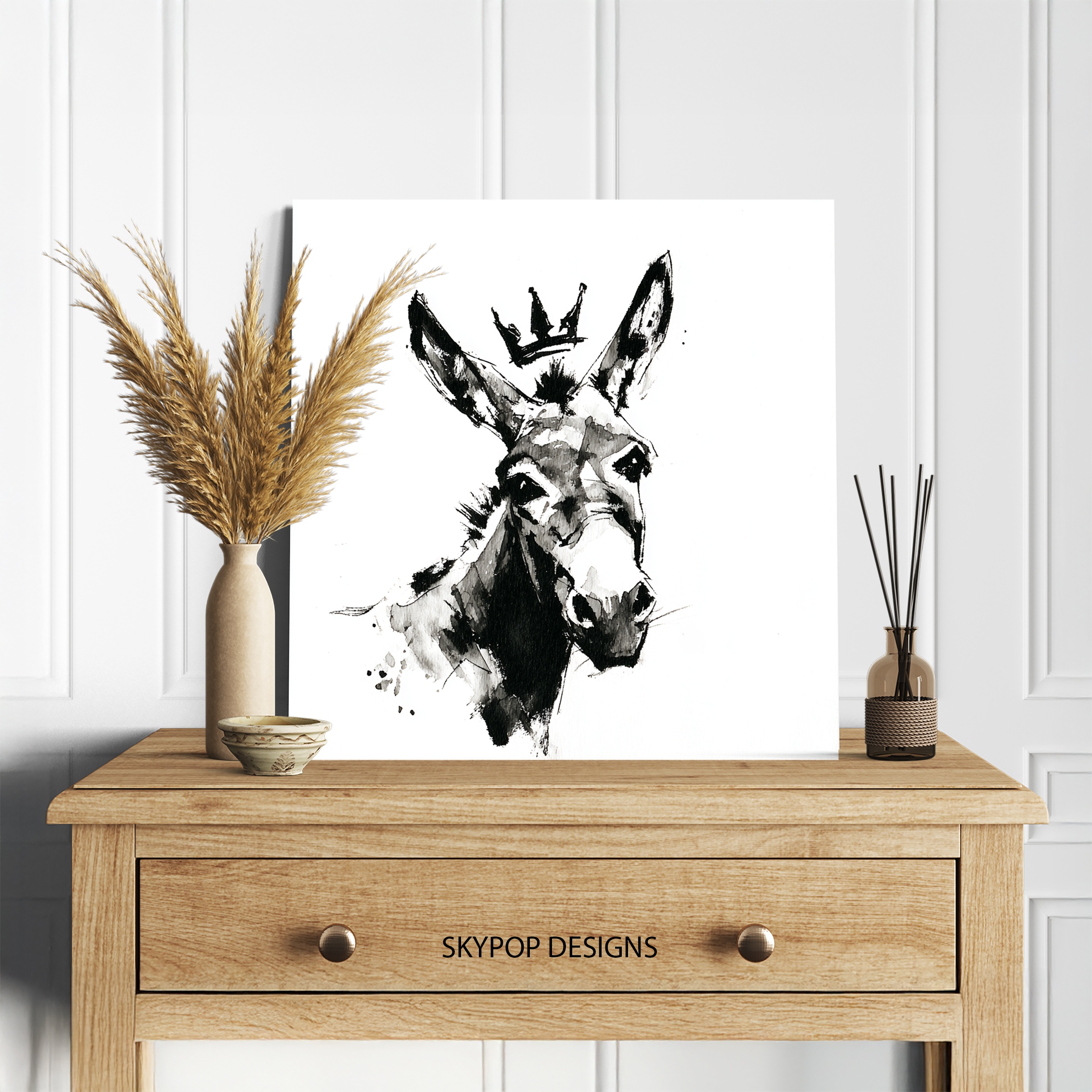 5.jpg Crowned Donkey Art