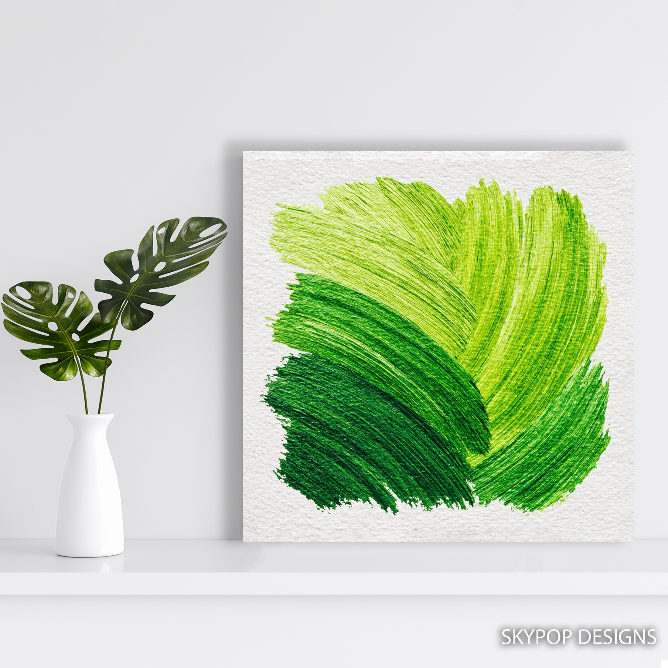 5.jpg Green Brushstroke Art
