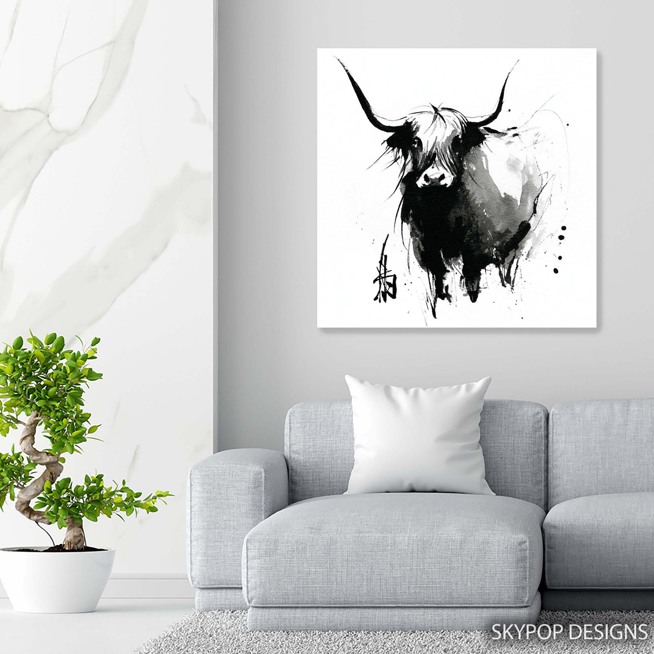 5.jpg Highland Cow Art