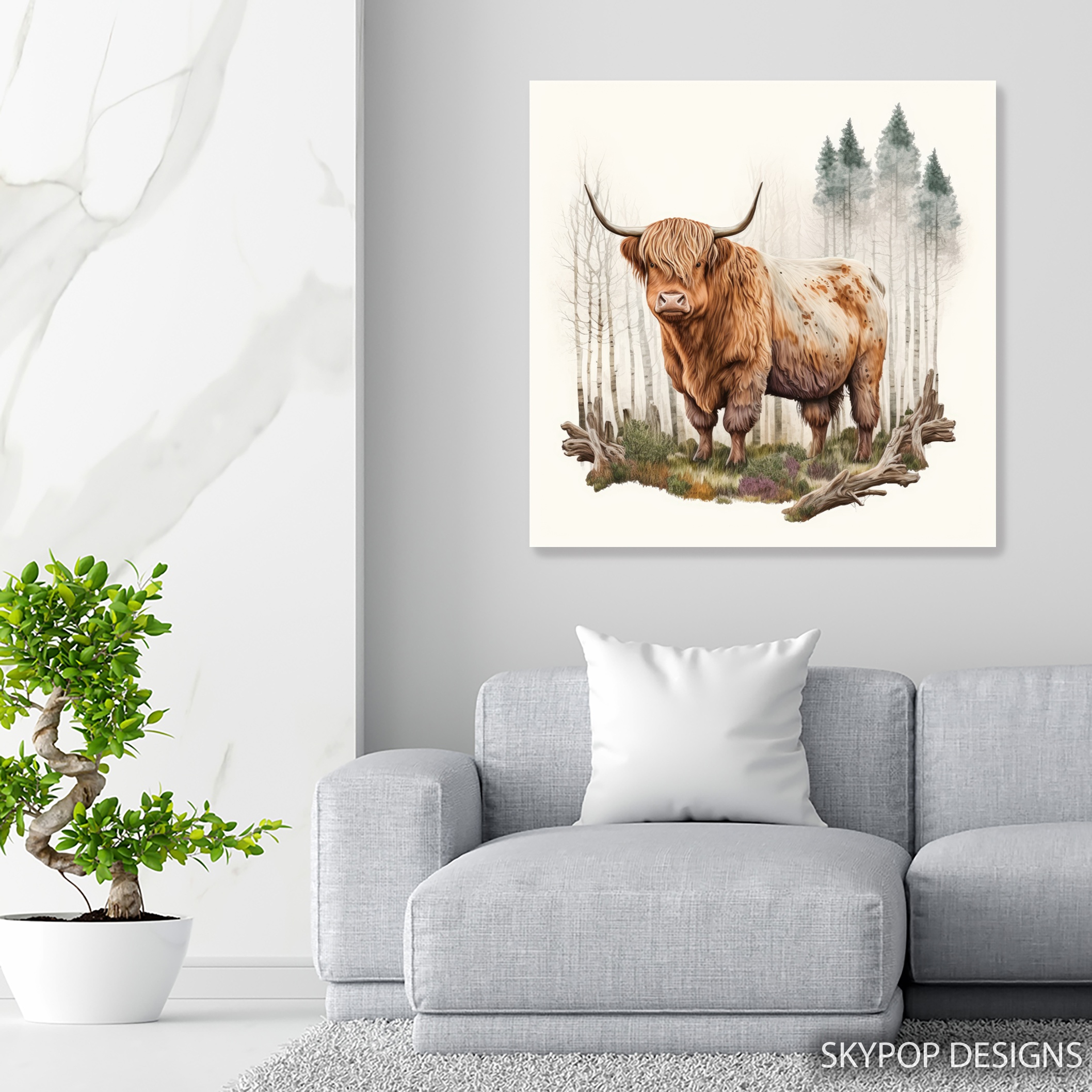 5.jpg Highland Cow Art