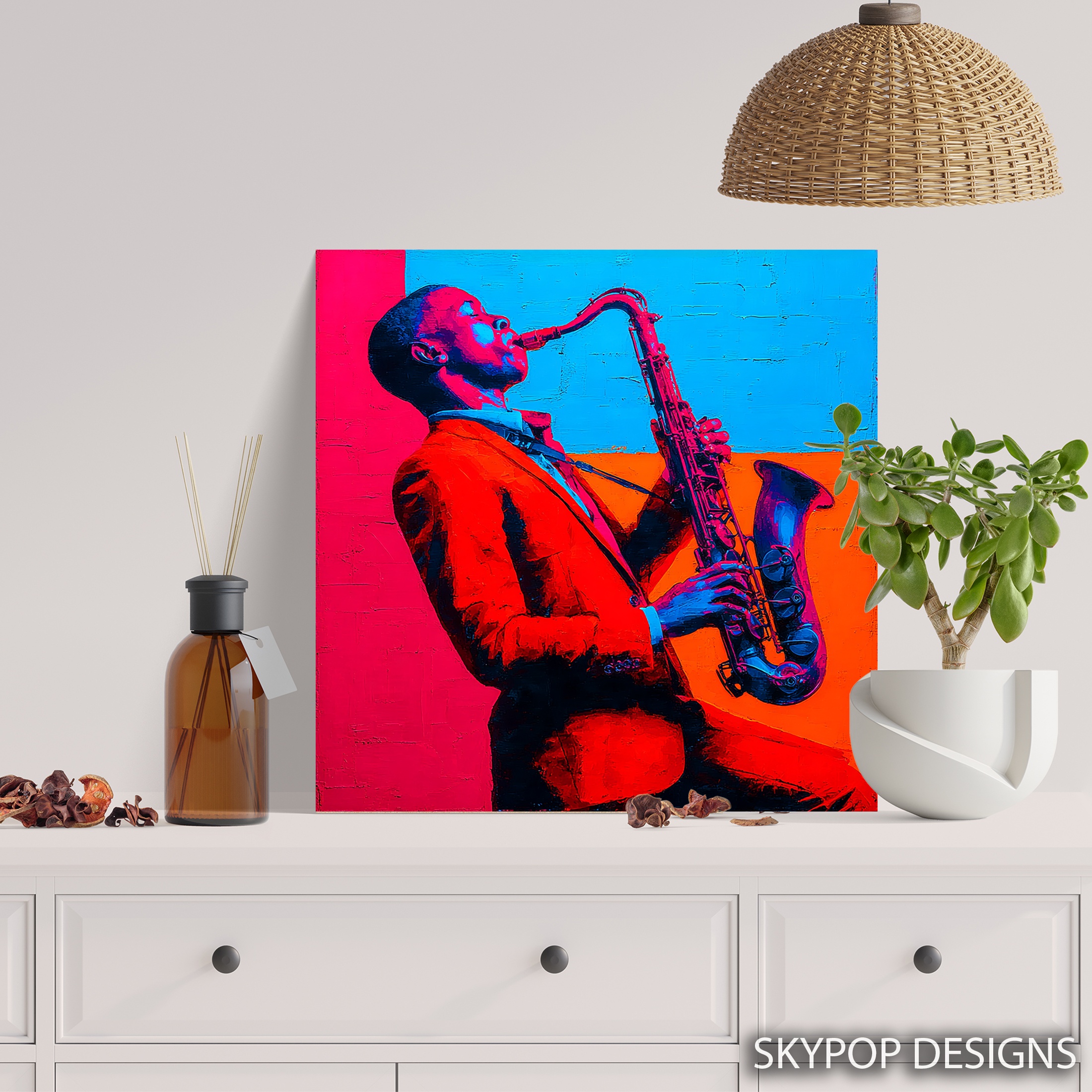 5.jpg Jazz Saxophone Player Art