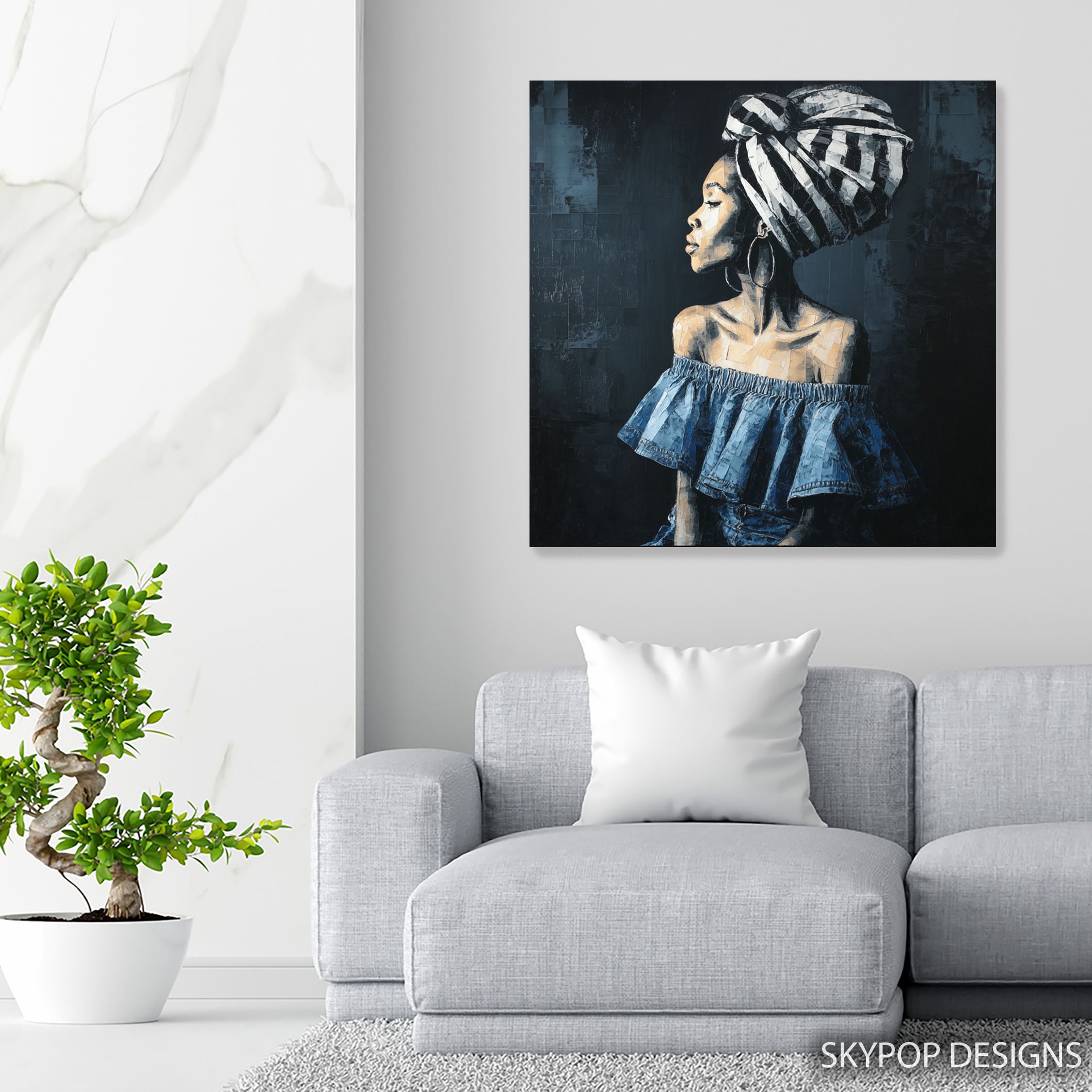 5.jpg Elegant Headwrap Portrait Art