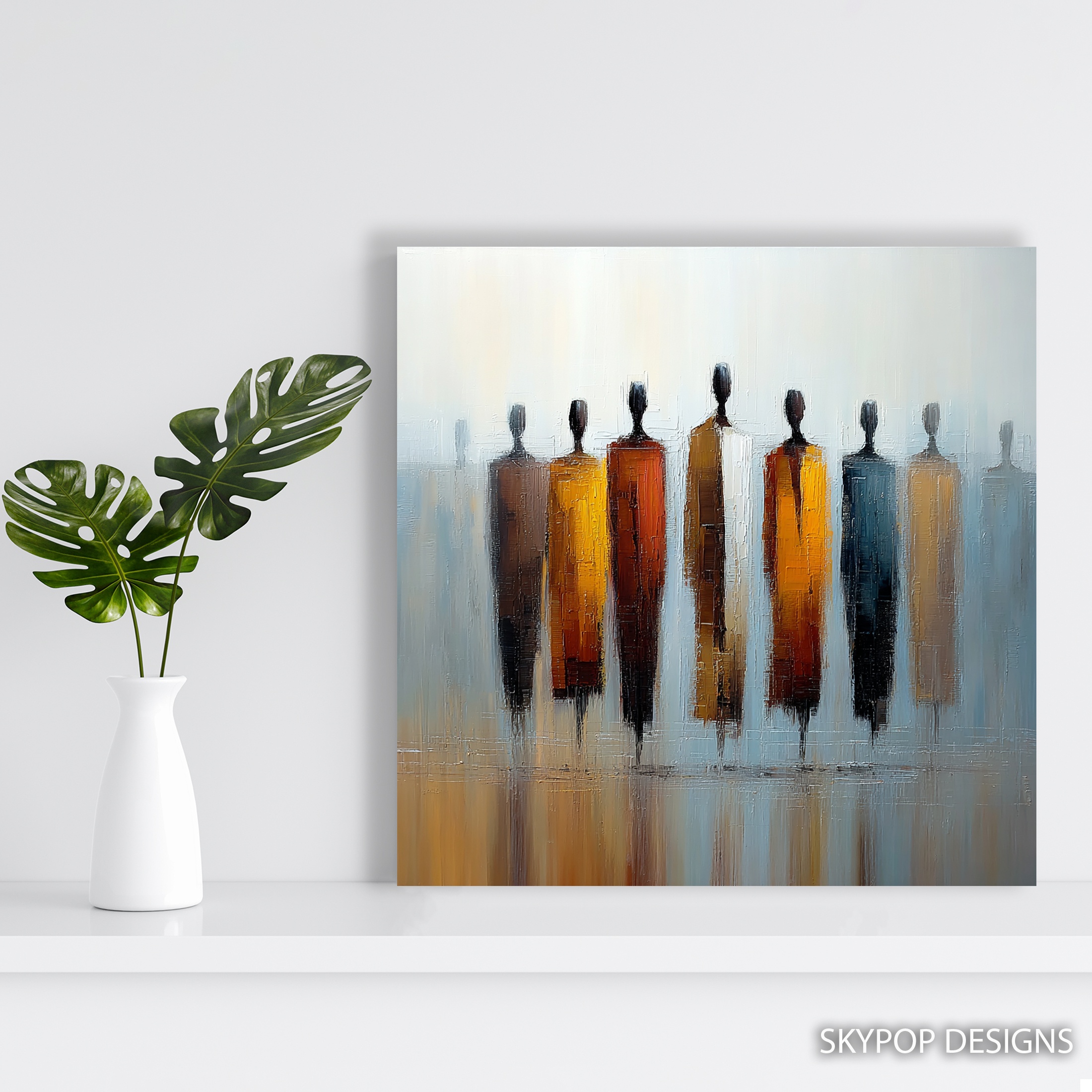 5.jpg Vibrant Silhouettes Art
