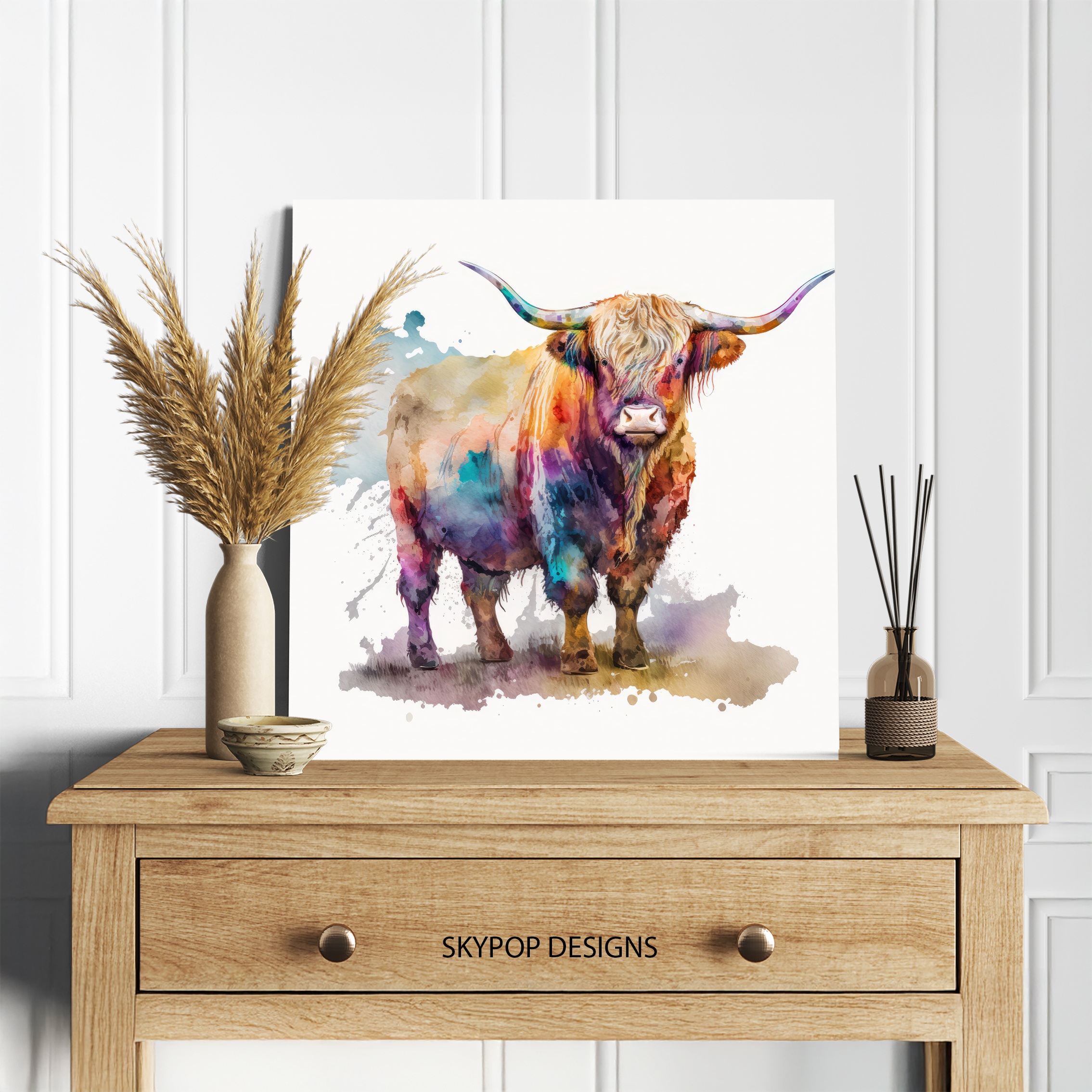 5.jpg Highland Cow Art