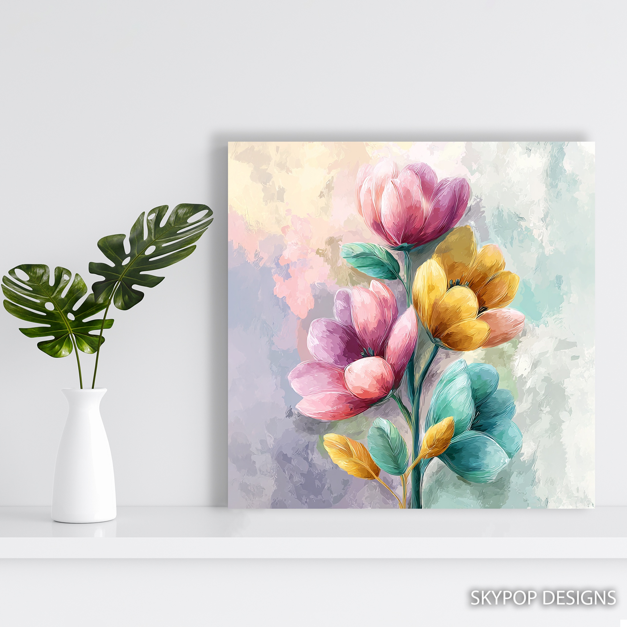 5.jpg Vibrant Tulip Bloom Art