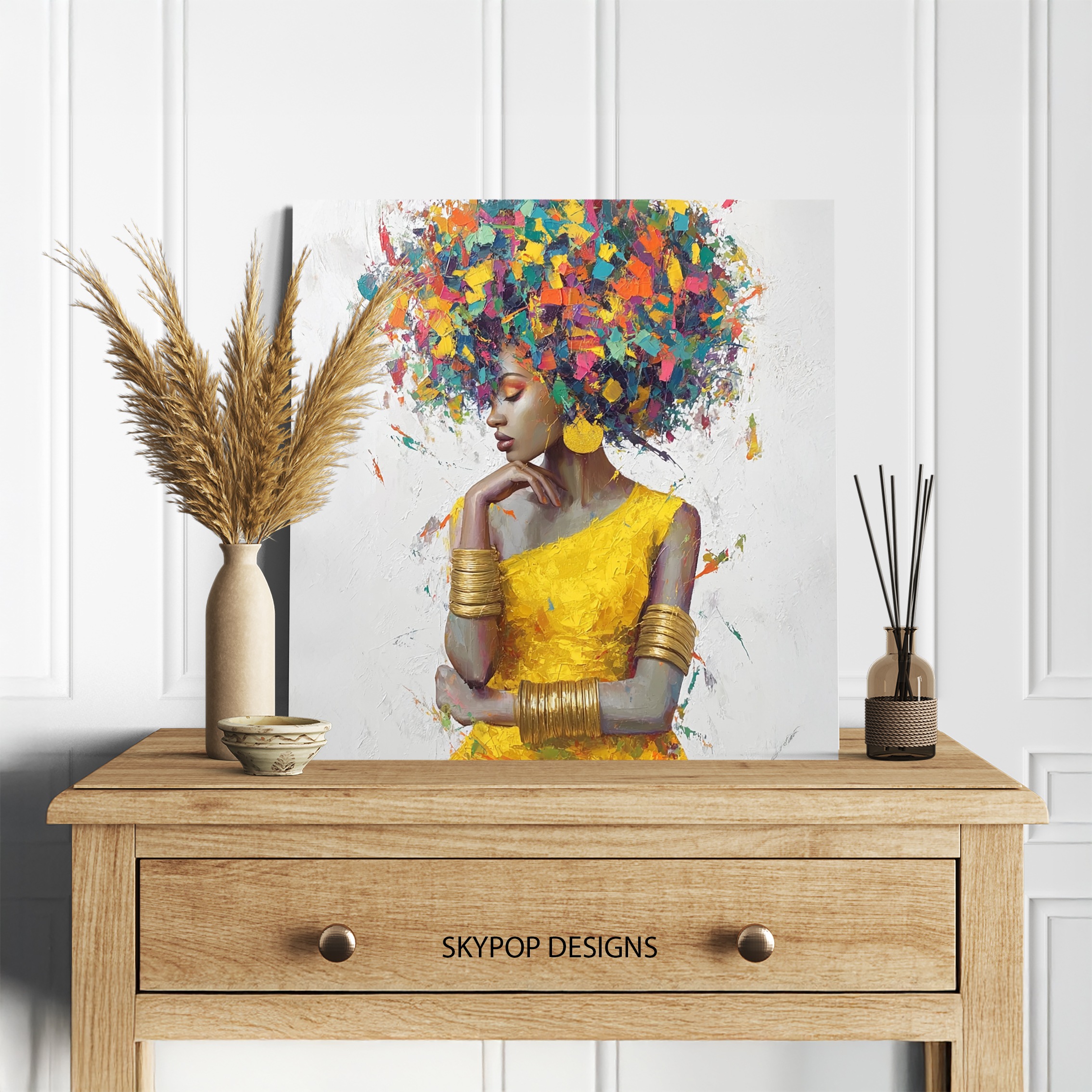 5.jpg Vibrant Afro Portrait Art