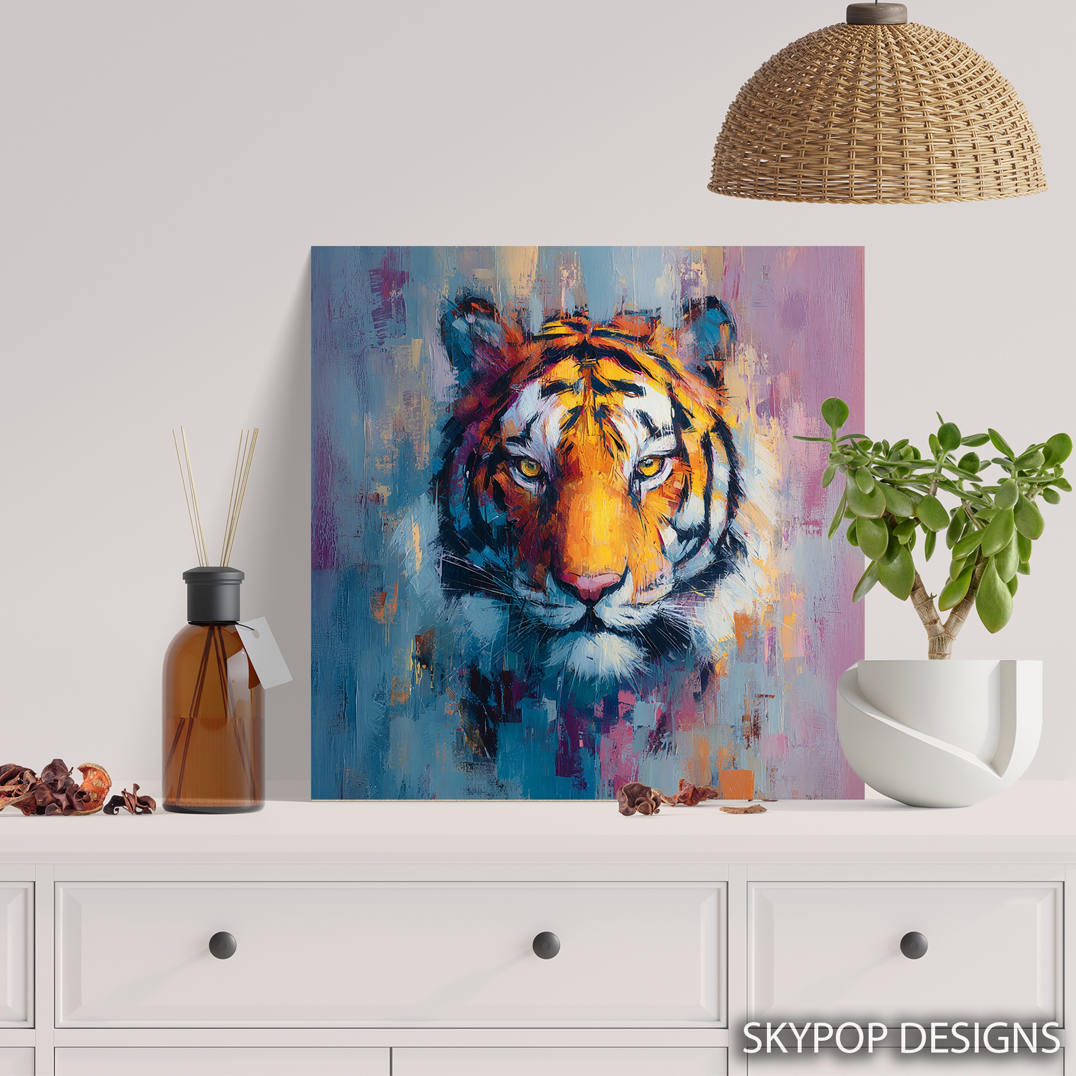 5.jpg Colorful Tiger Art