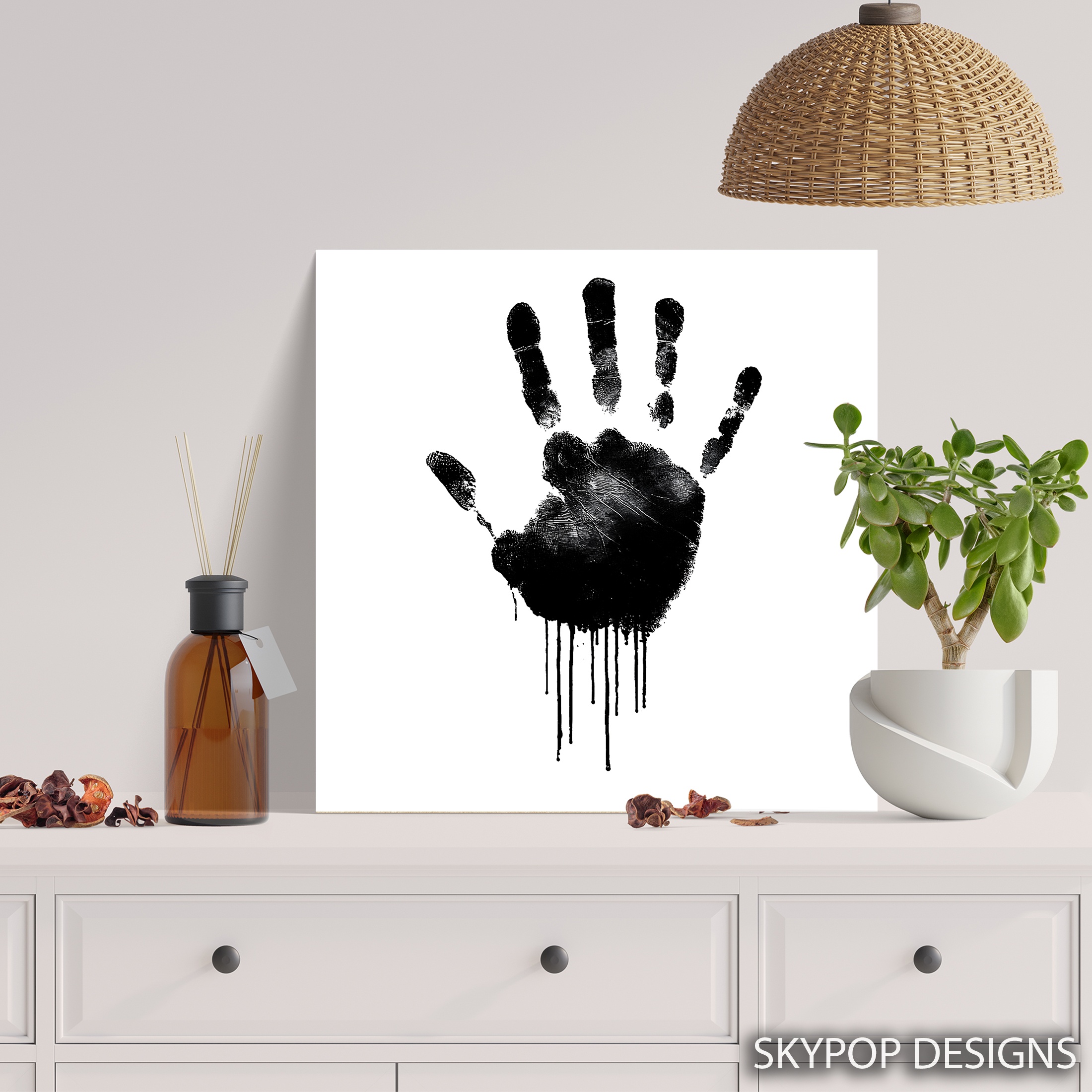 5.jpg Dripping Handprint Art