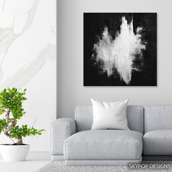Monochrome Burst Art