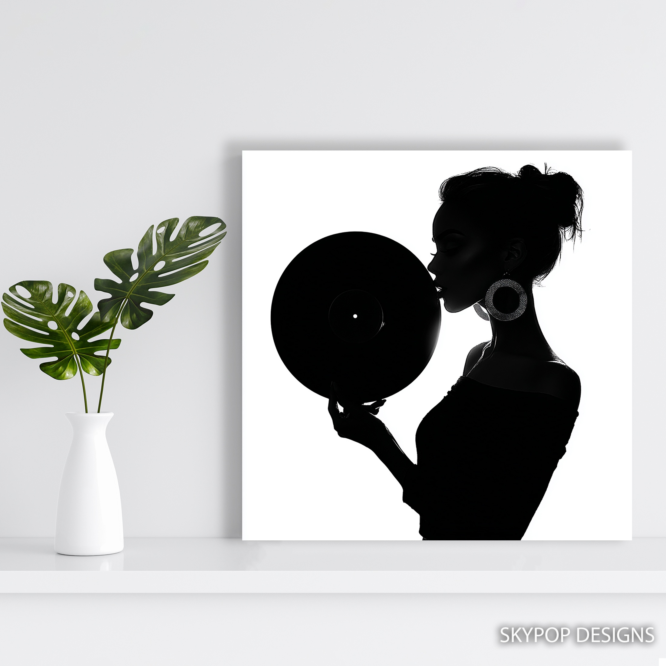 5.jpg Vinyl Record Silhouette Art