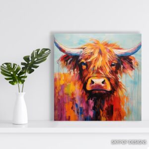 Highland Cow Art