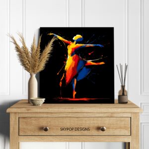 Vibrant Dancer Art