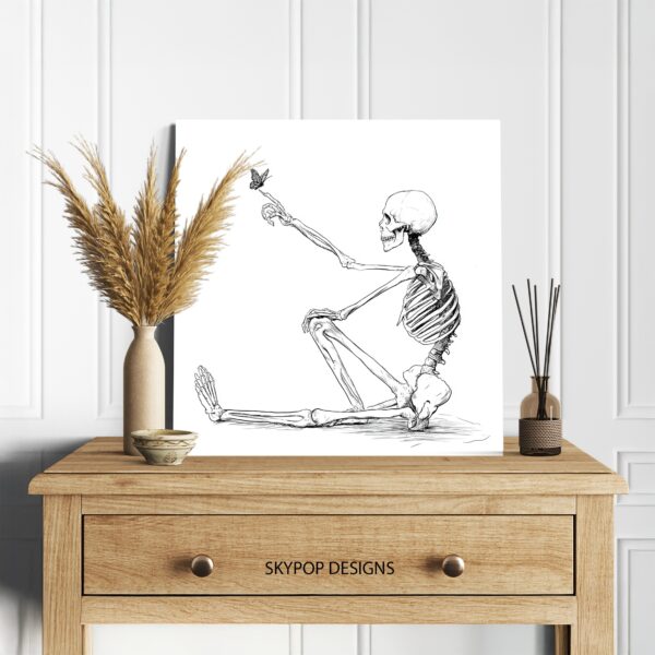 Skeleton Butterfly Art