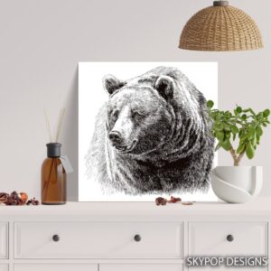 Bear Portrait Art