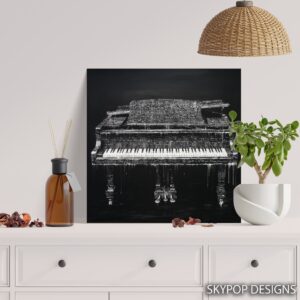 Piano Silhouette Art