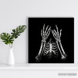 Skeletal Embrace Art