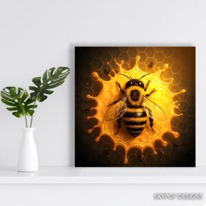 Bee Honeycomb Art