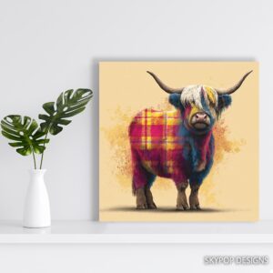 Highland Cow Art
