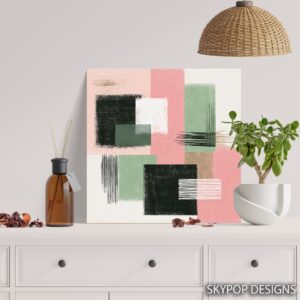 Geometric Pastel Harmony Art