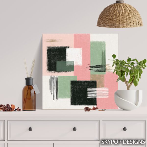Geometric Pastel Harmony Art