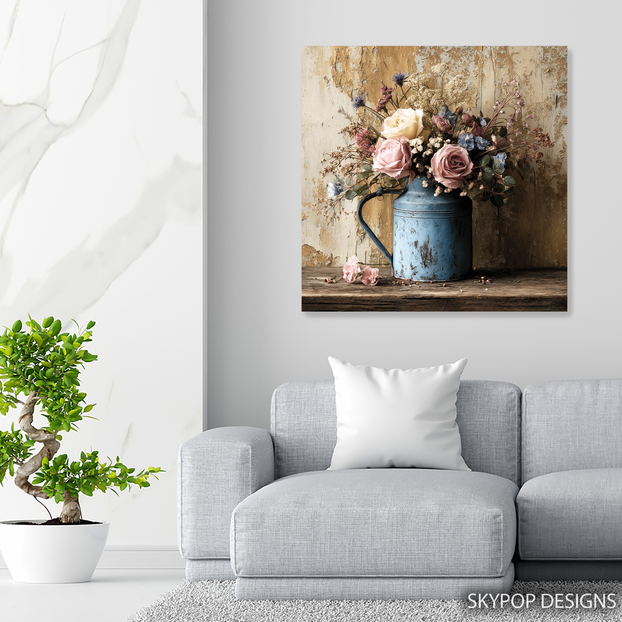5.jpg Rustic Floral Arrangement Art