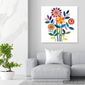 Vibrant Floral Art